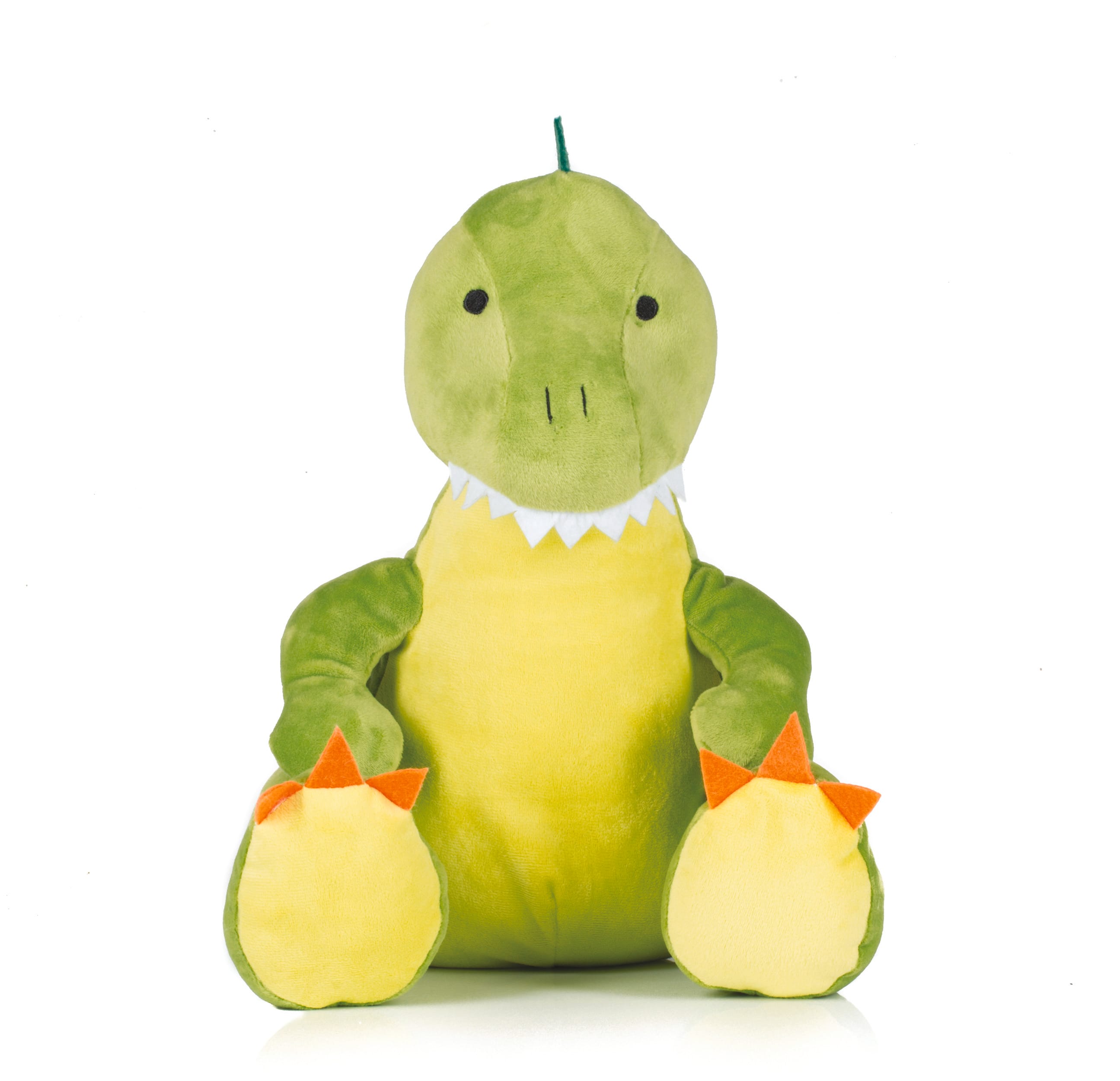 Dinossauro de peluche com fecho