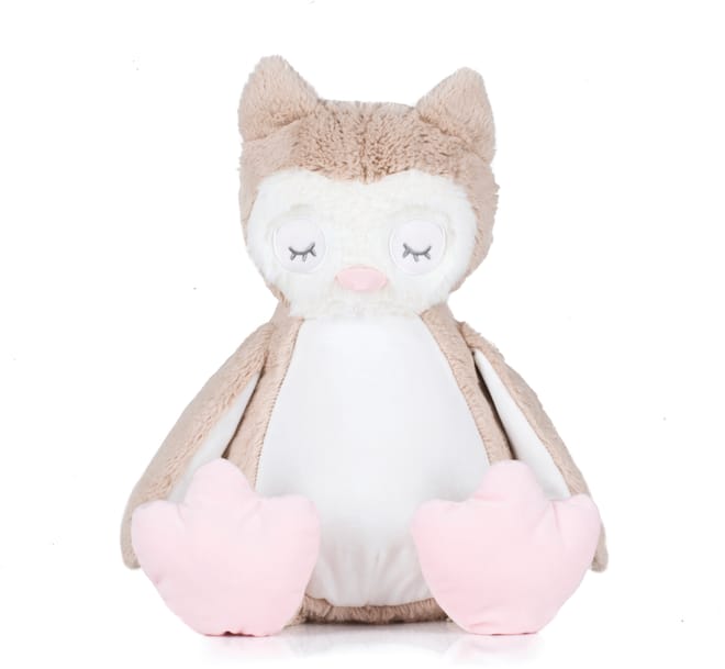 Lechuza de peluche con cremallera
