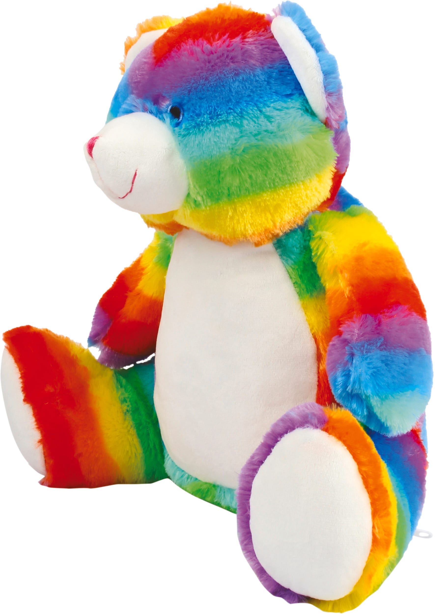 Urso de peluche com fecho multicolor