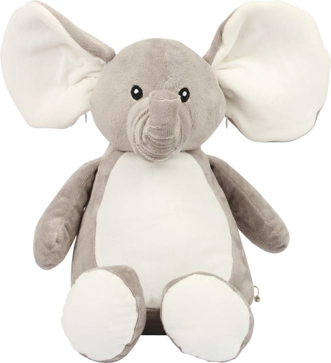 Elefante de peluche con cremallera