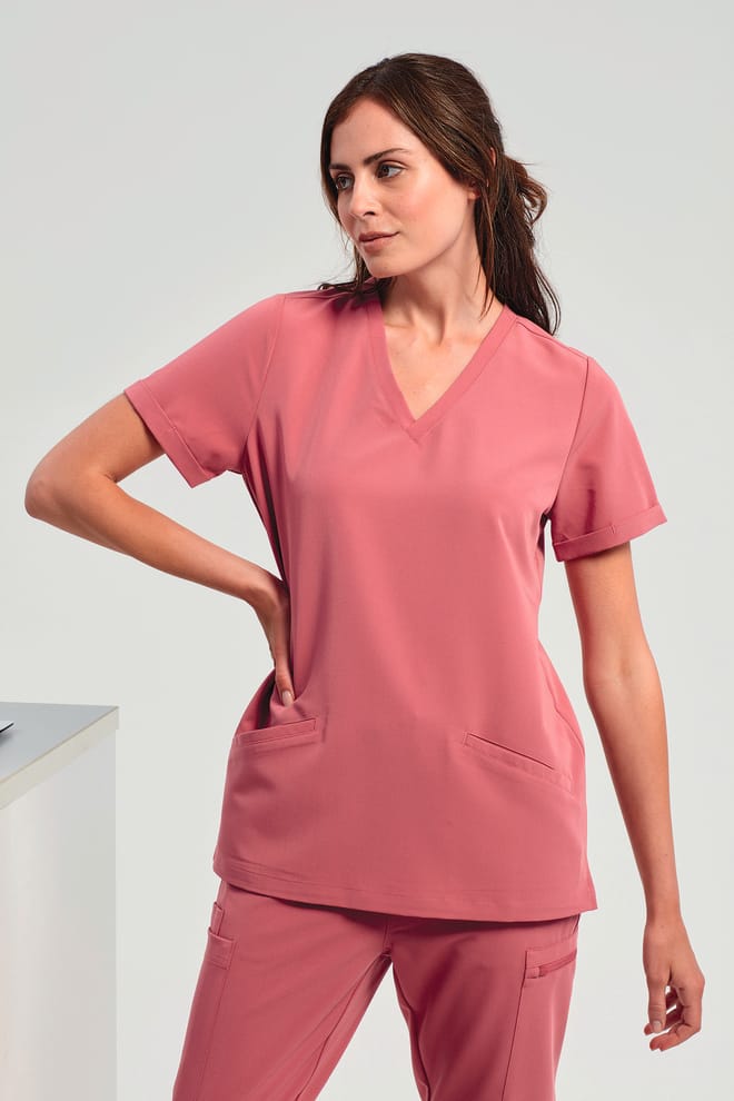 Stretch tuniek met korte mouwen voor dames