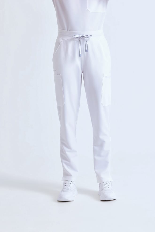 Pantalón tipo cargo elástico mujer