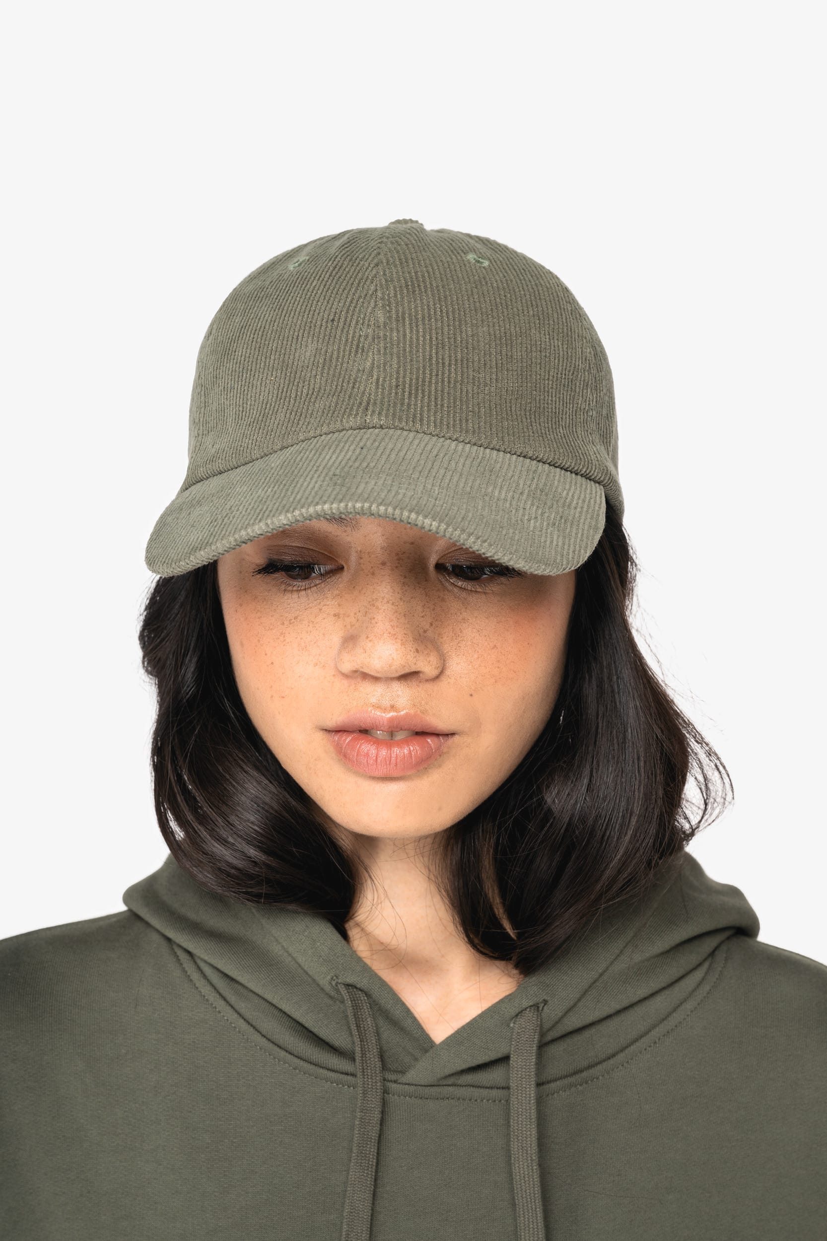 Casquette écoresponsable en velours côtelé 6 panneaux unisexe - Image 2