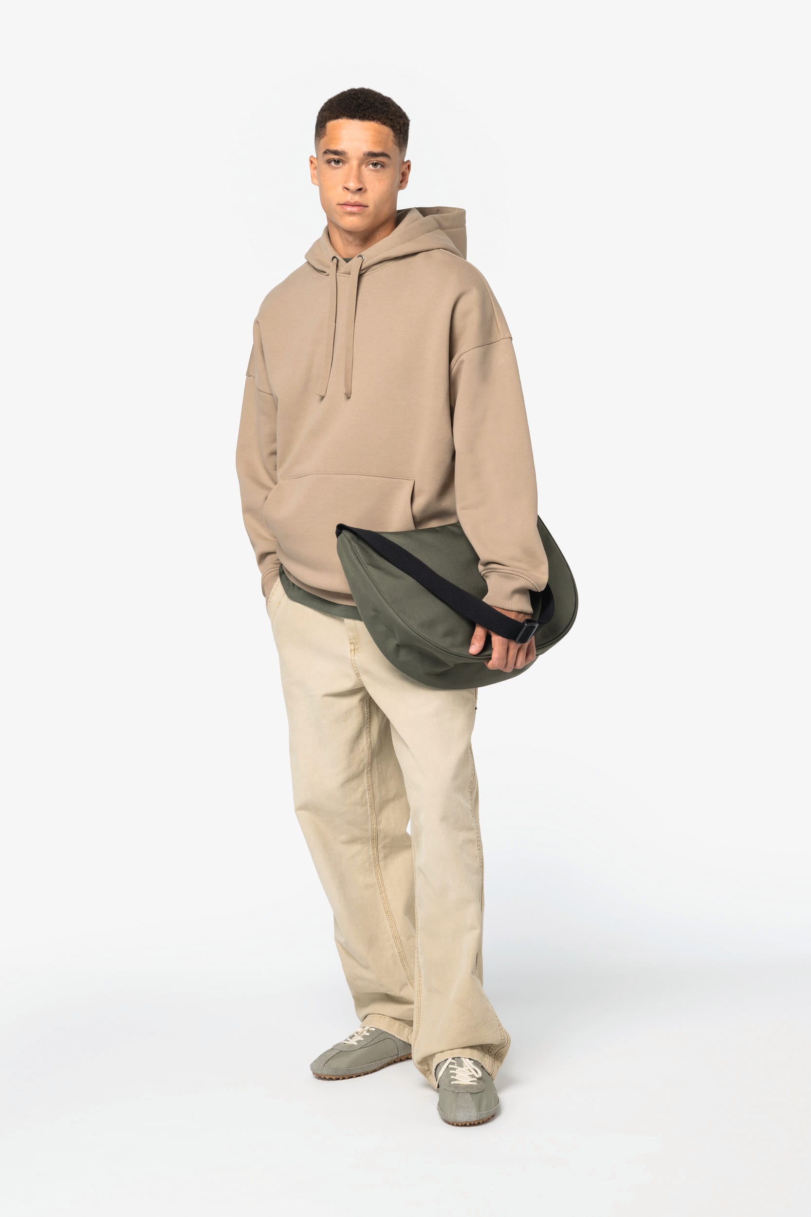 Sac bandoulière demi-lune écoresponsable