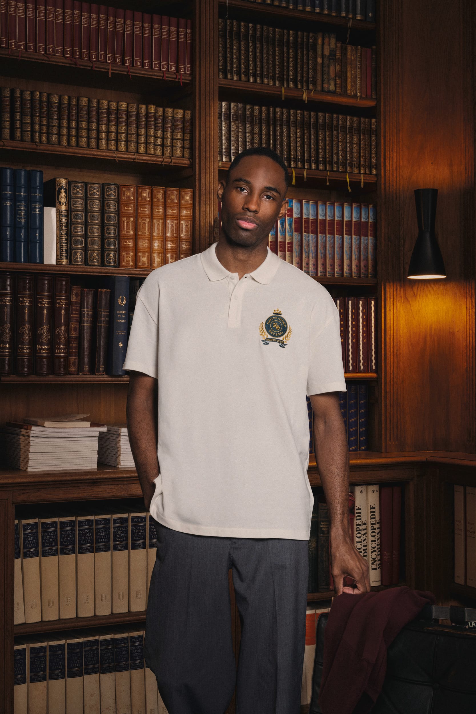 Polo écoresponsable maille piquée à épaules tombantes homme - Image 5