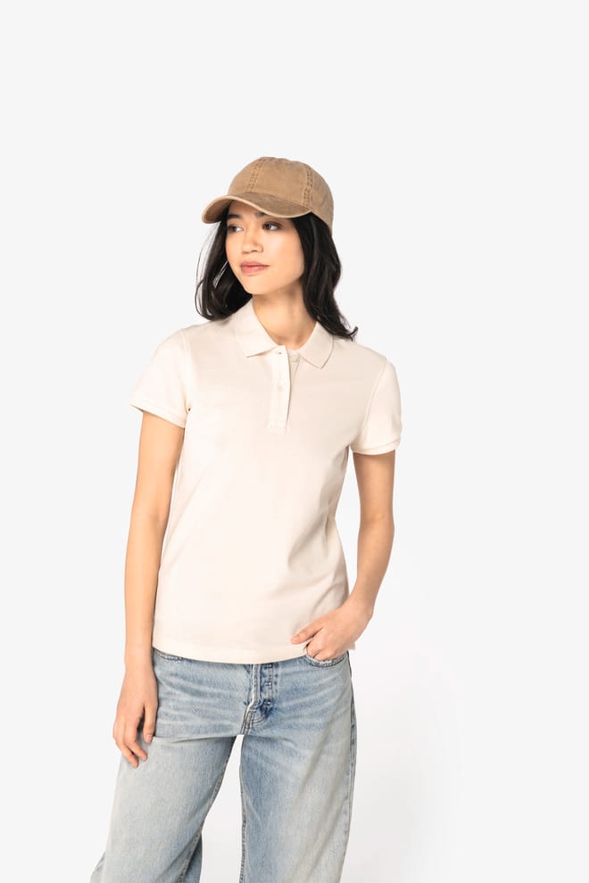 Eco-friendly ladies’ piqué polo shirt