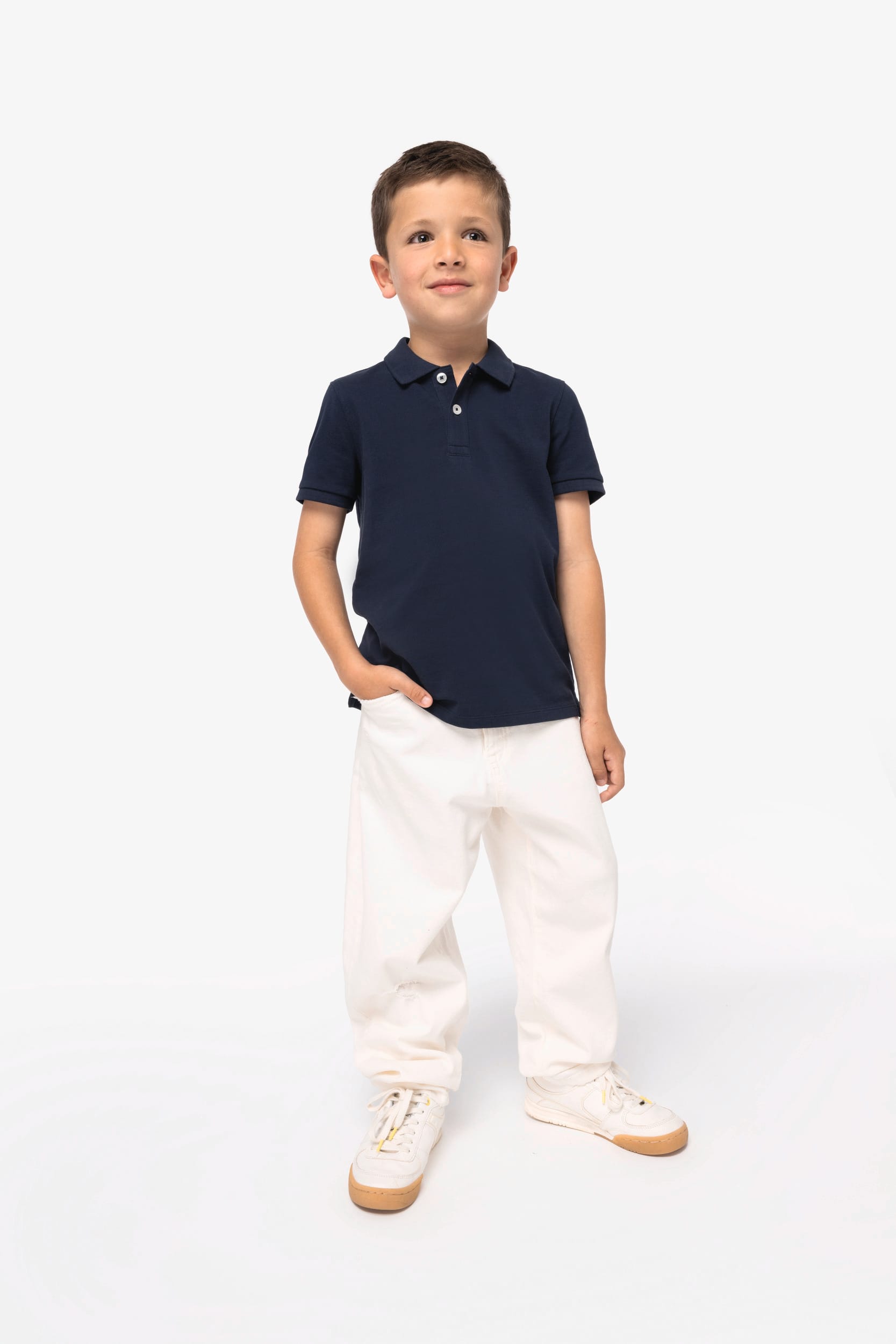 Polo écoresponsable maille piquée enfant - Image 4