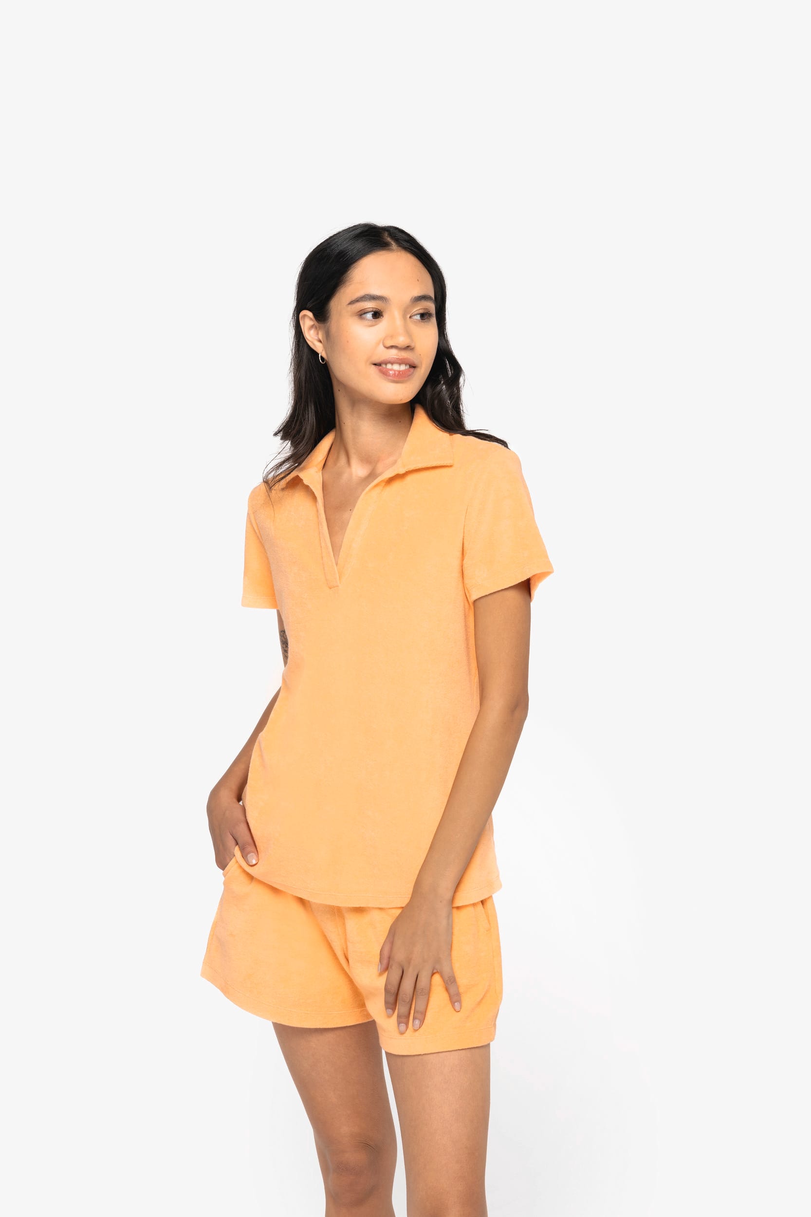 Polo donna ecosostenibile in spugna