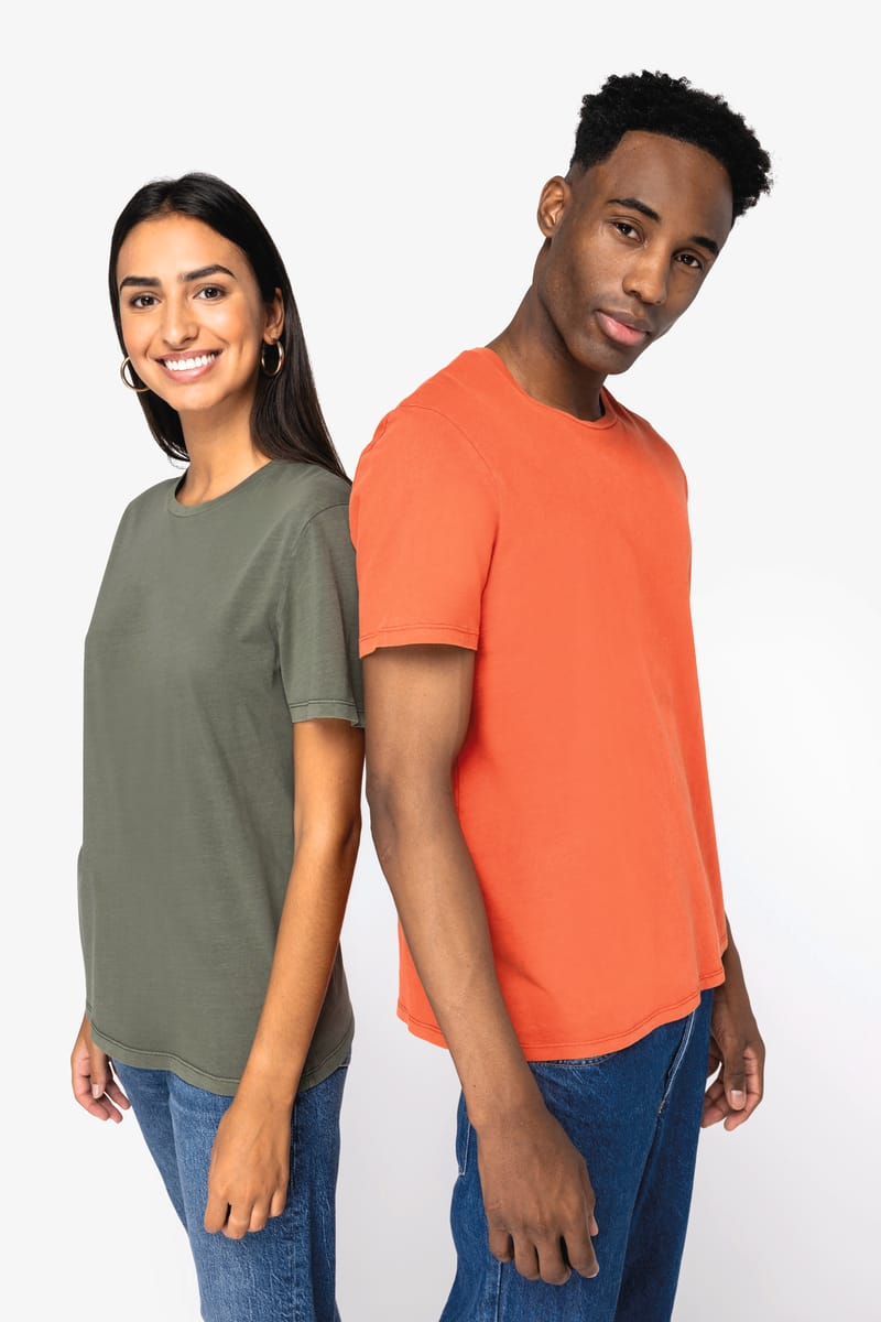 T-shirt écoresponsable délavé unisexe