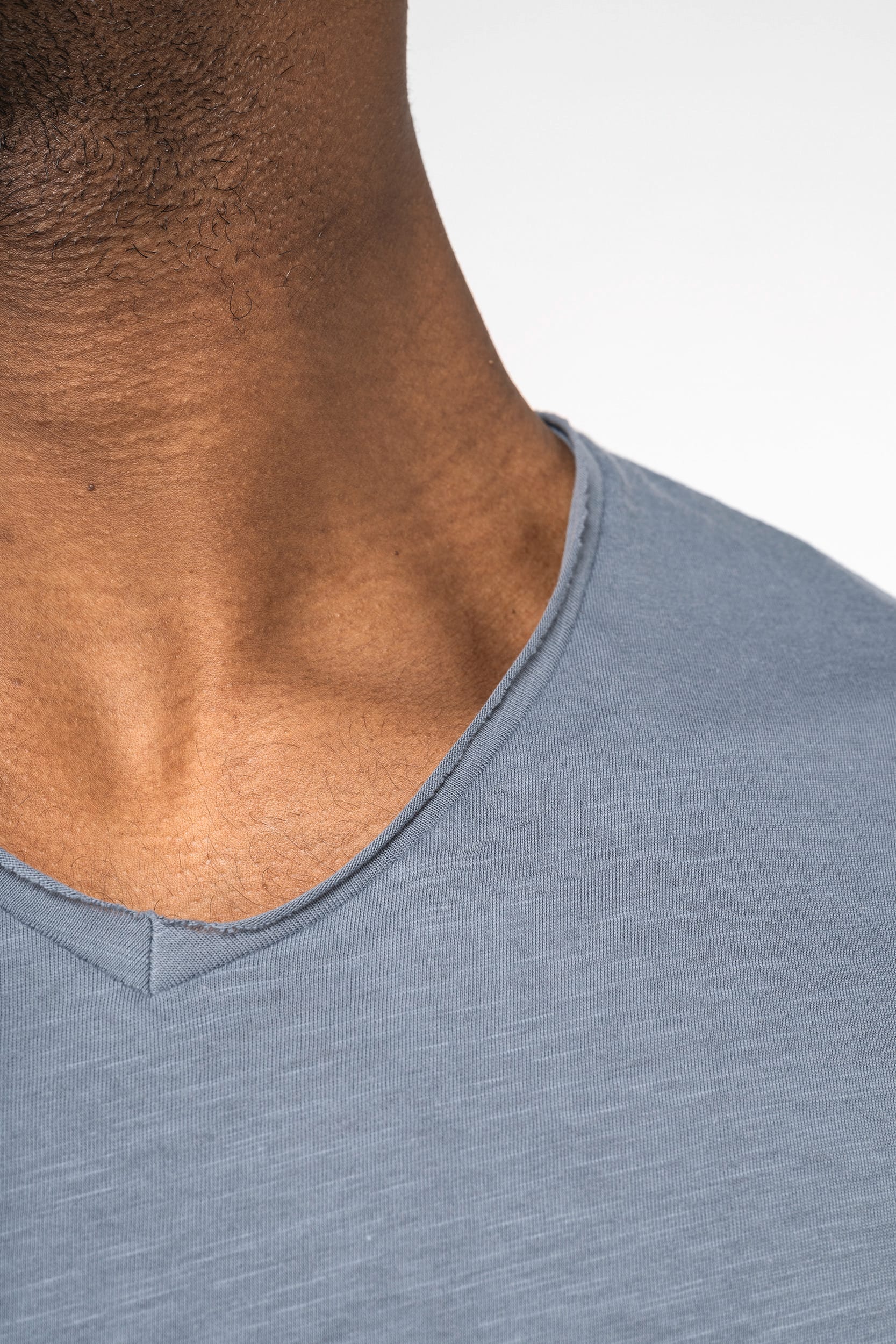 T-shirt eco-responsável slub sem acabamento de homem