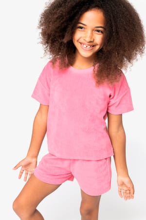 Ecologisch badstof meisjes T-shirt