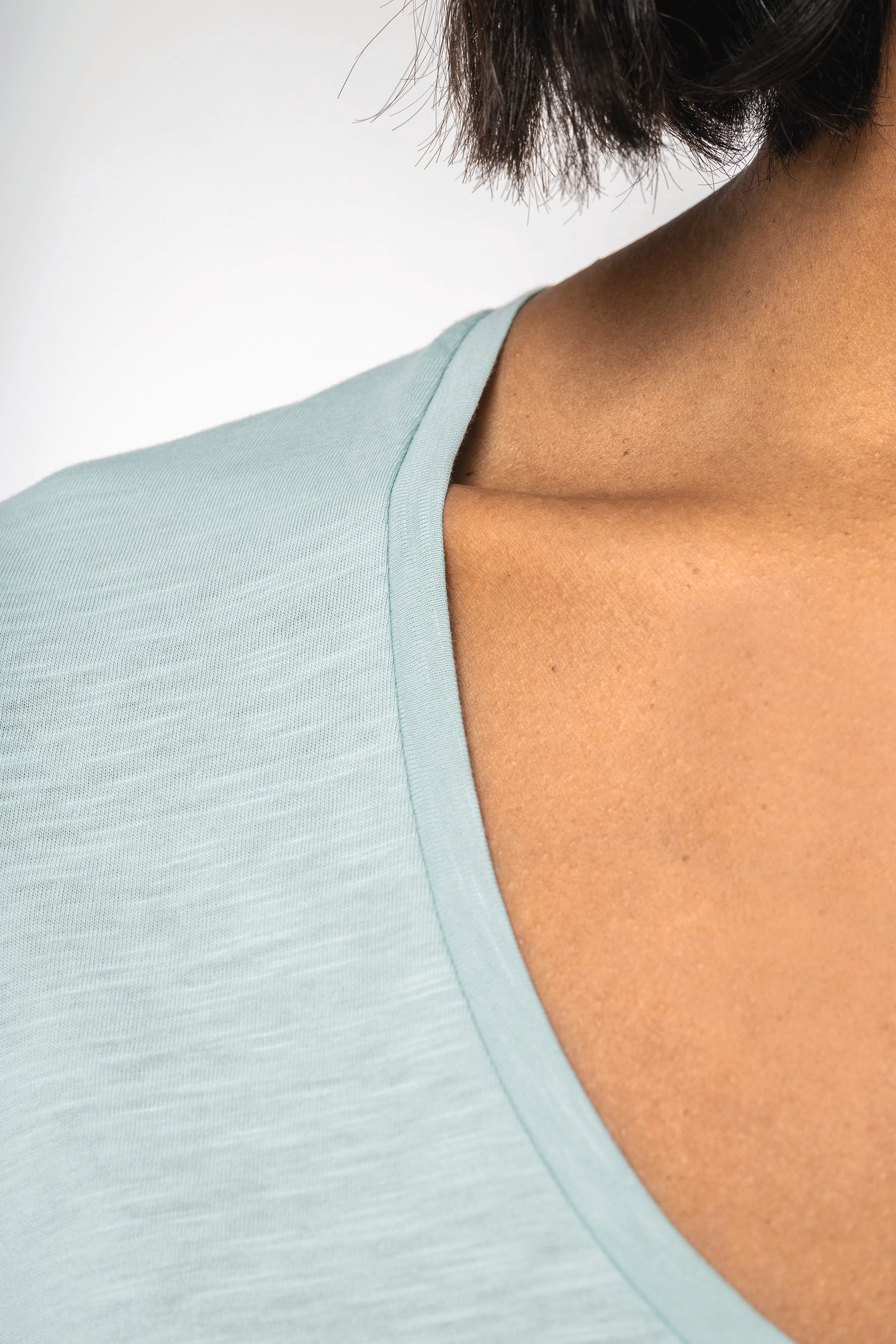 T-shirt eco-responsável slub de senhora