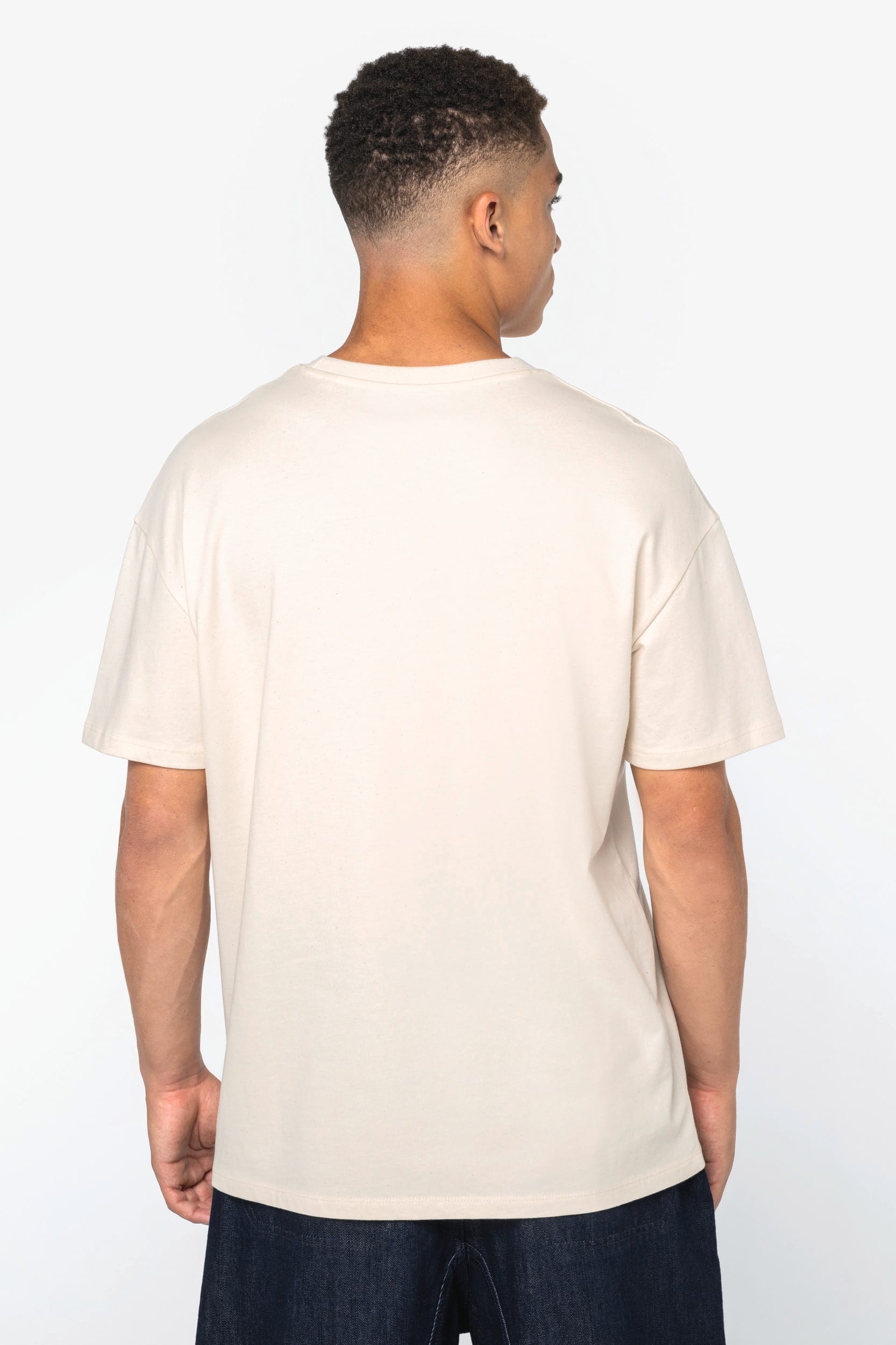 Camiseta ecorresponsable de hombros caídos unisex