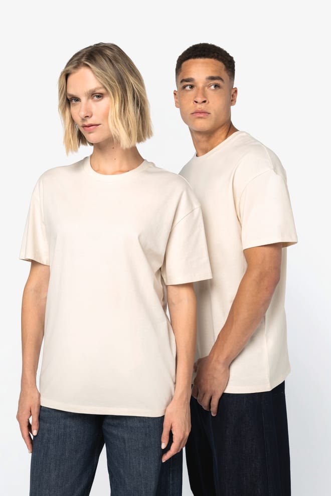 T-shirt écoresponsable à épaules tombantes unisexe
