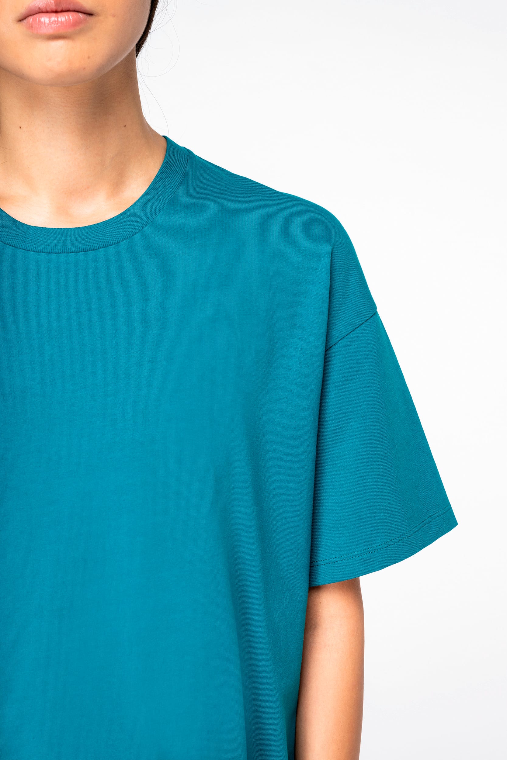 T-shirt écoresponsable à épaules tombantes unisexe - Image 7