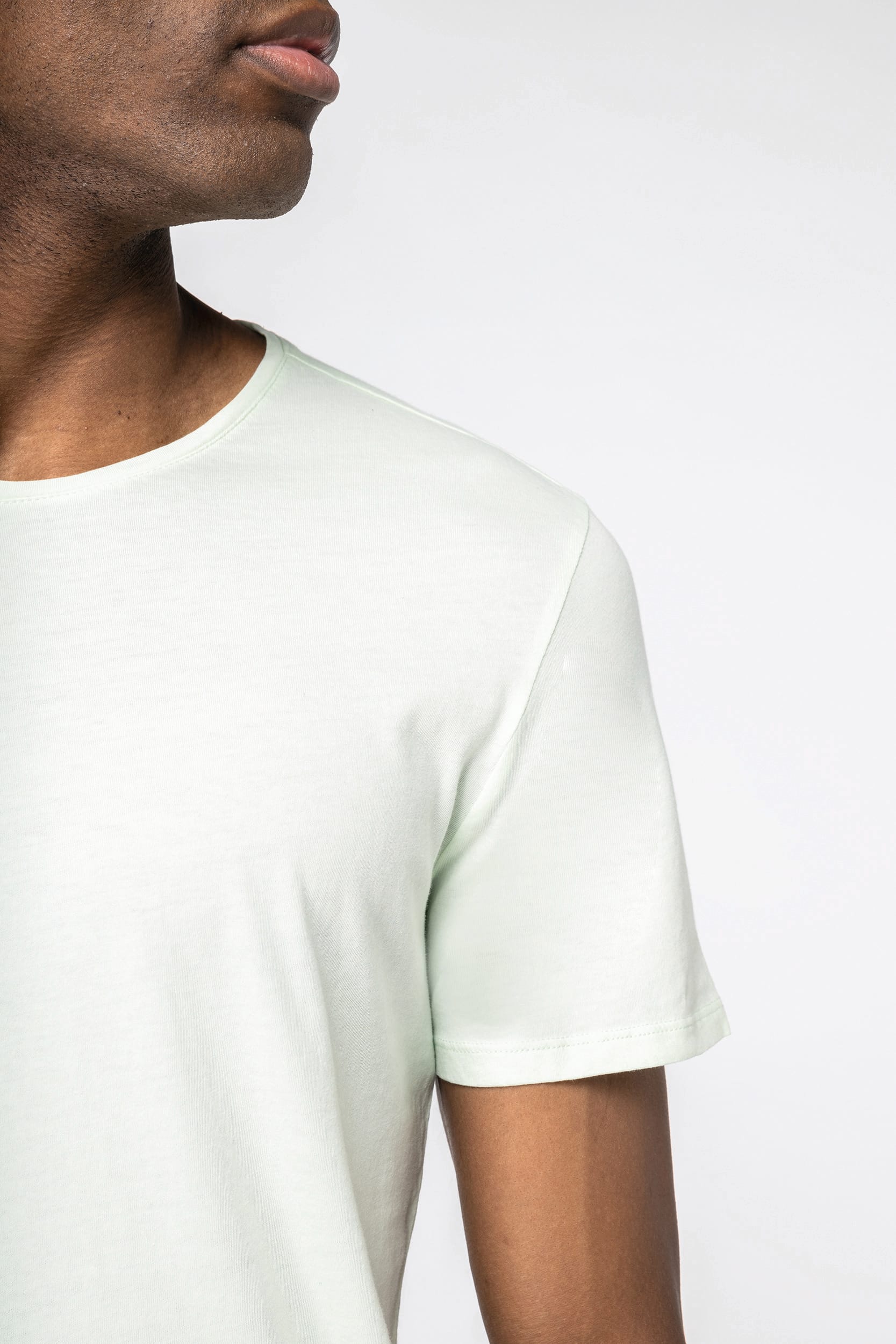 T-shirt eco-responsável com aspecto lavado unissexo