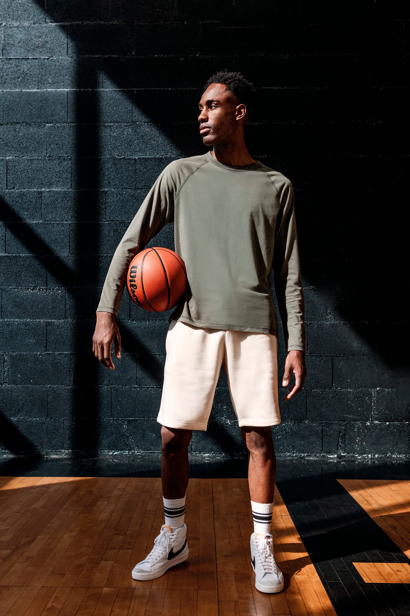 新作【MR NEARLY】washed raglan sleeve long T-shirt Tシャツ Eco-friendly men's long sleeve raglan t-shirt - Native Spirit