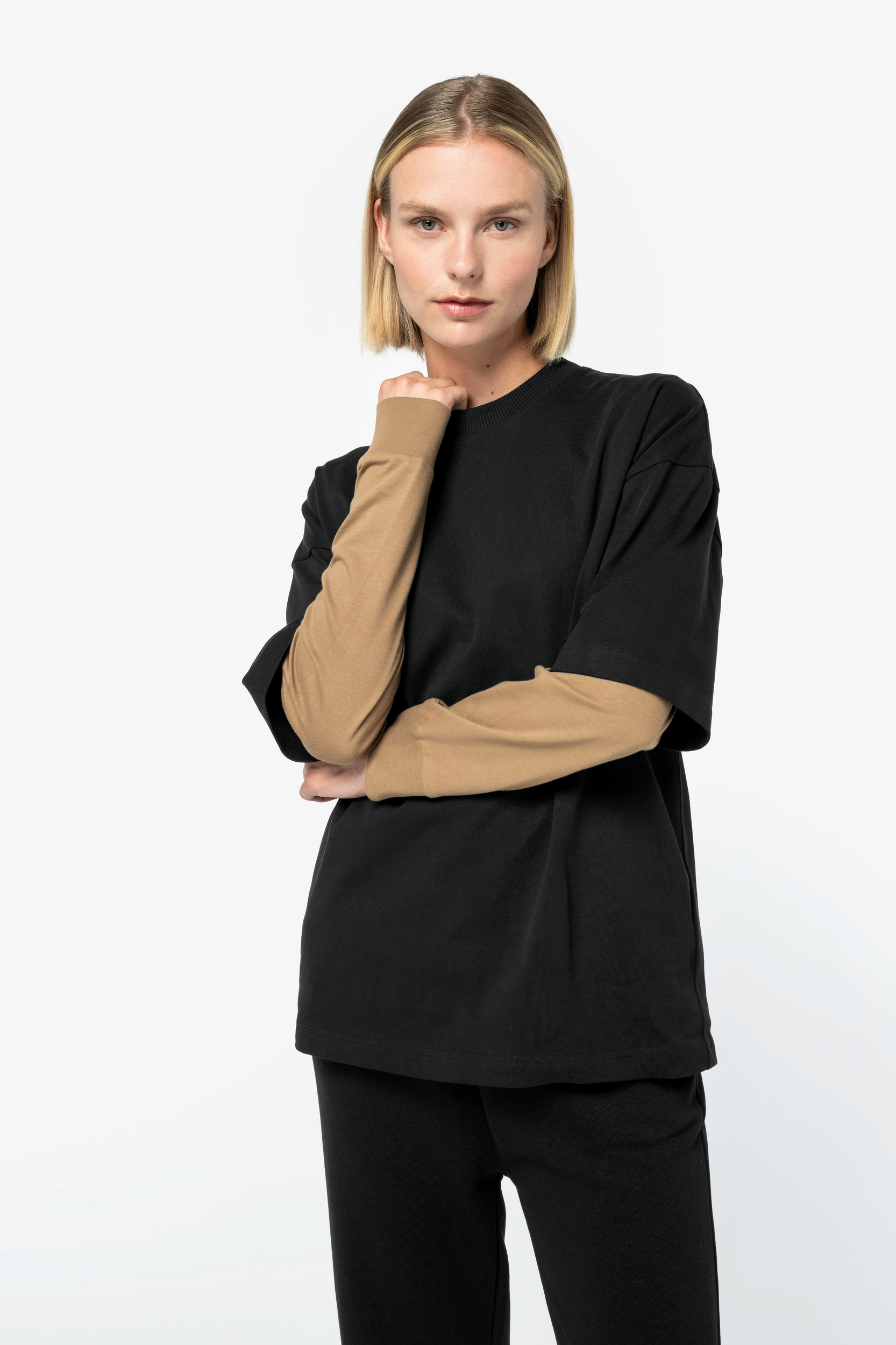 Duurzaam uniseks T-shirt met oversized fit