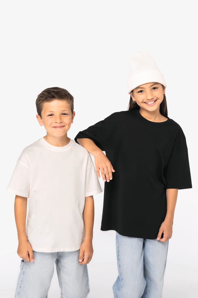 Ecologisch oversized kinder T-shirt 