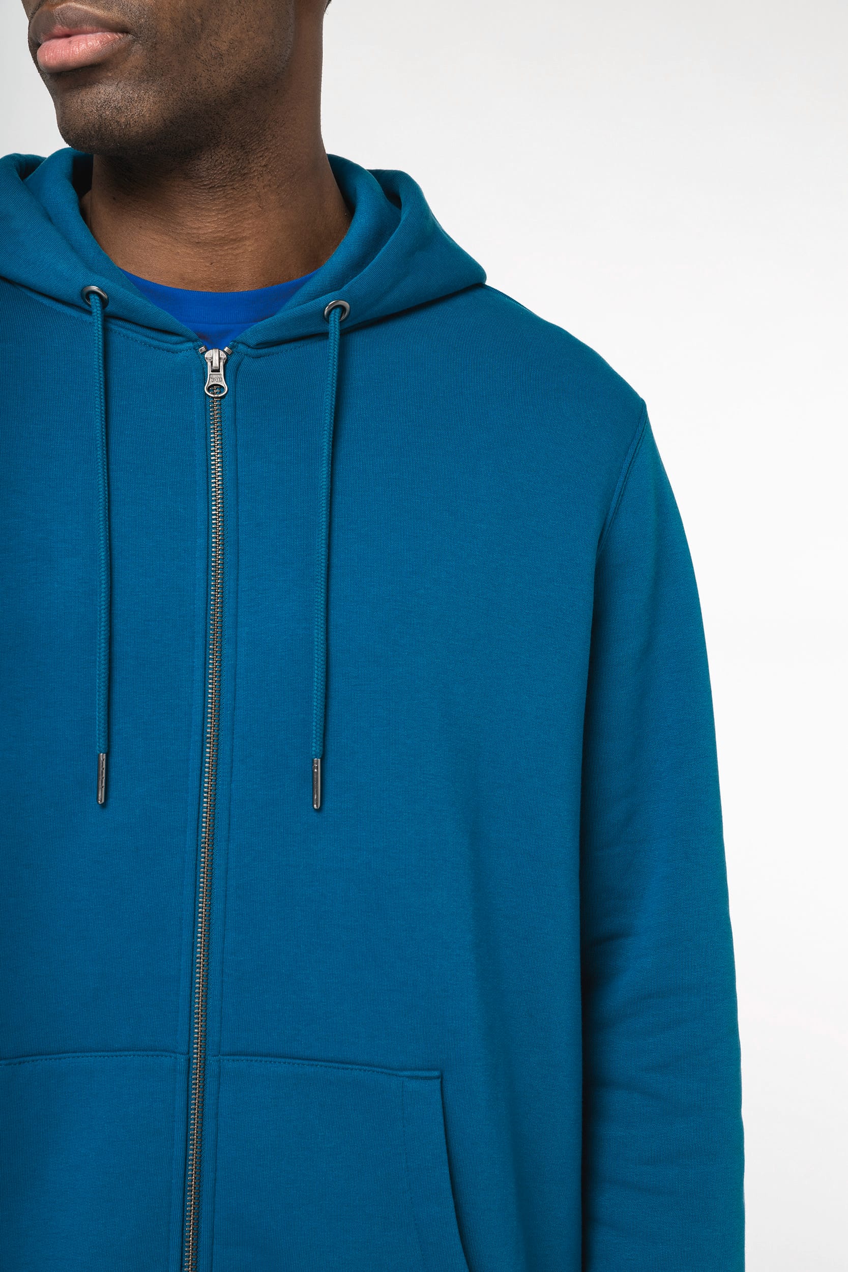 Sweat-shirt écoresponsable zippé à capuche unisexe - Image 7