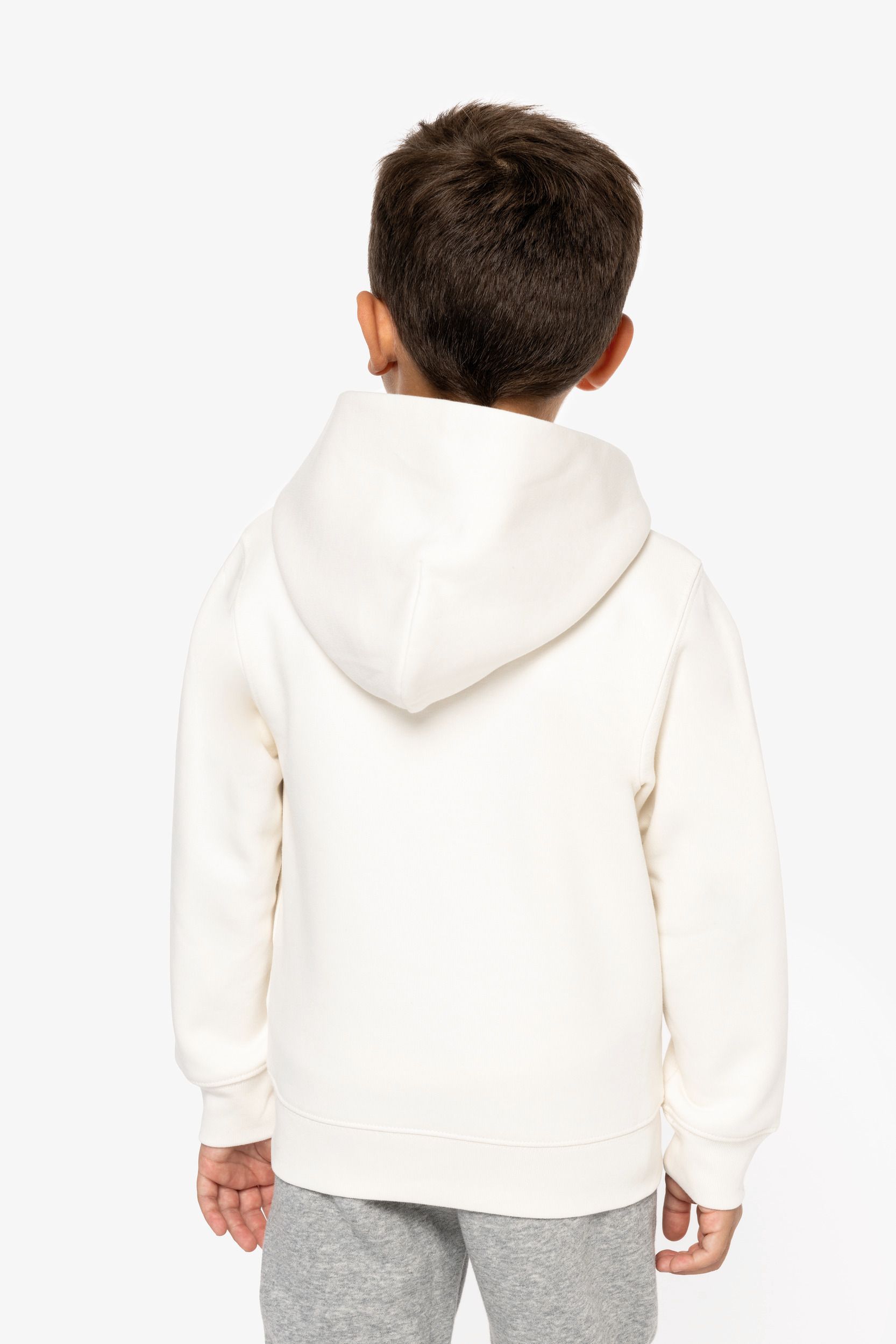 Ecologische kindersweater met capuchon