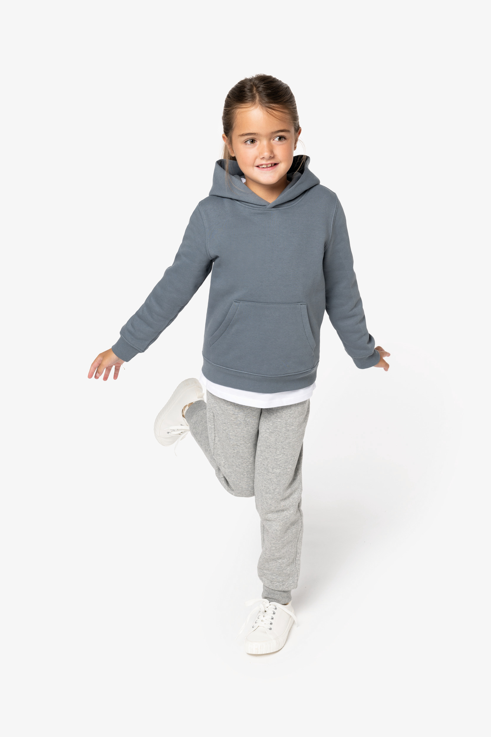 Ecologische kindersweater met capuchon