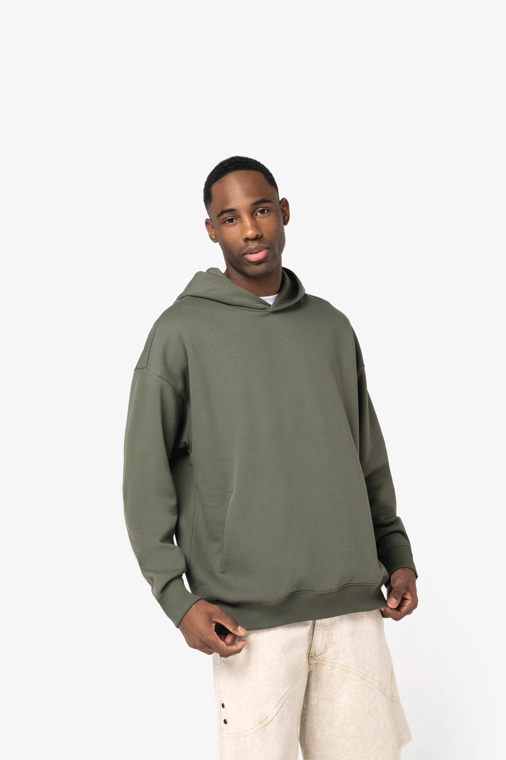 Sweat-shirt écoresponsable à capuche oversize unisexe - Image 5