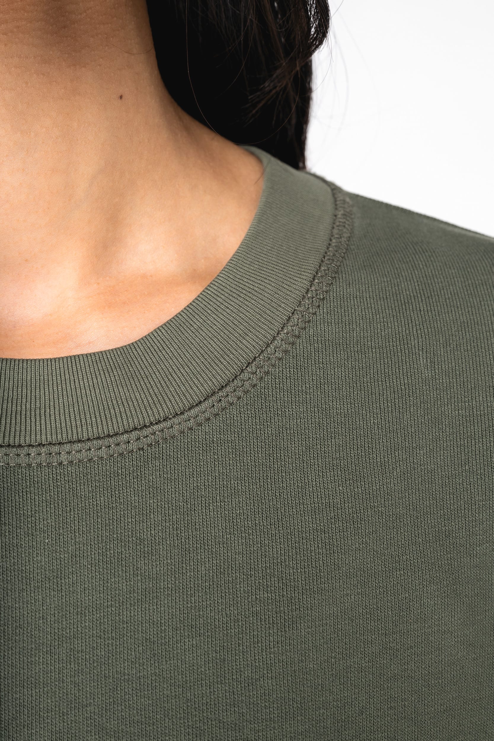 Sweat-shirt écoresponsable à col rond French Terry unisexe - Image 6