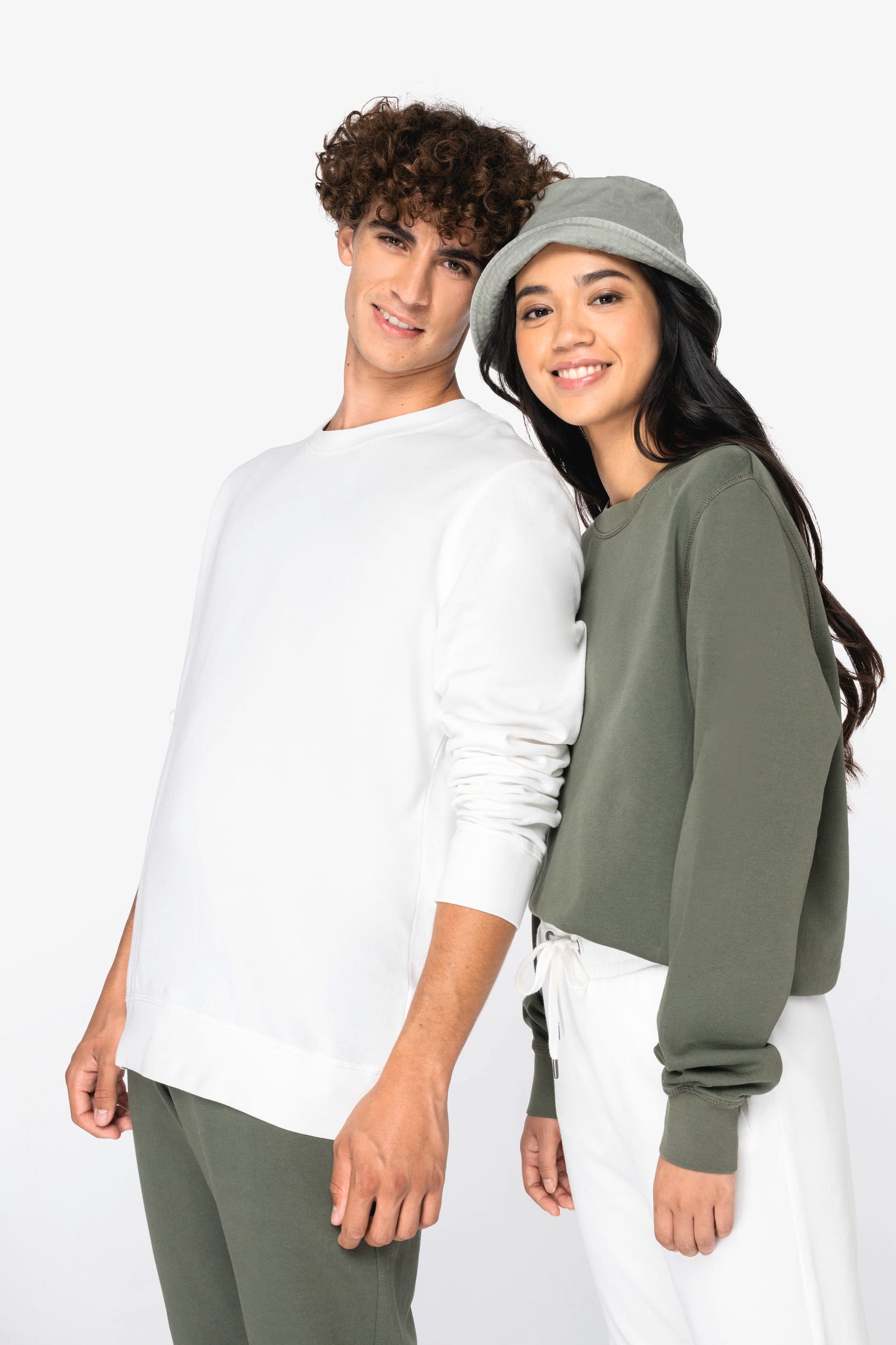 Felpa girocollo unisex ecosostenibile French Terry 
