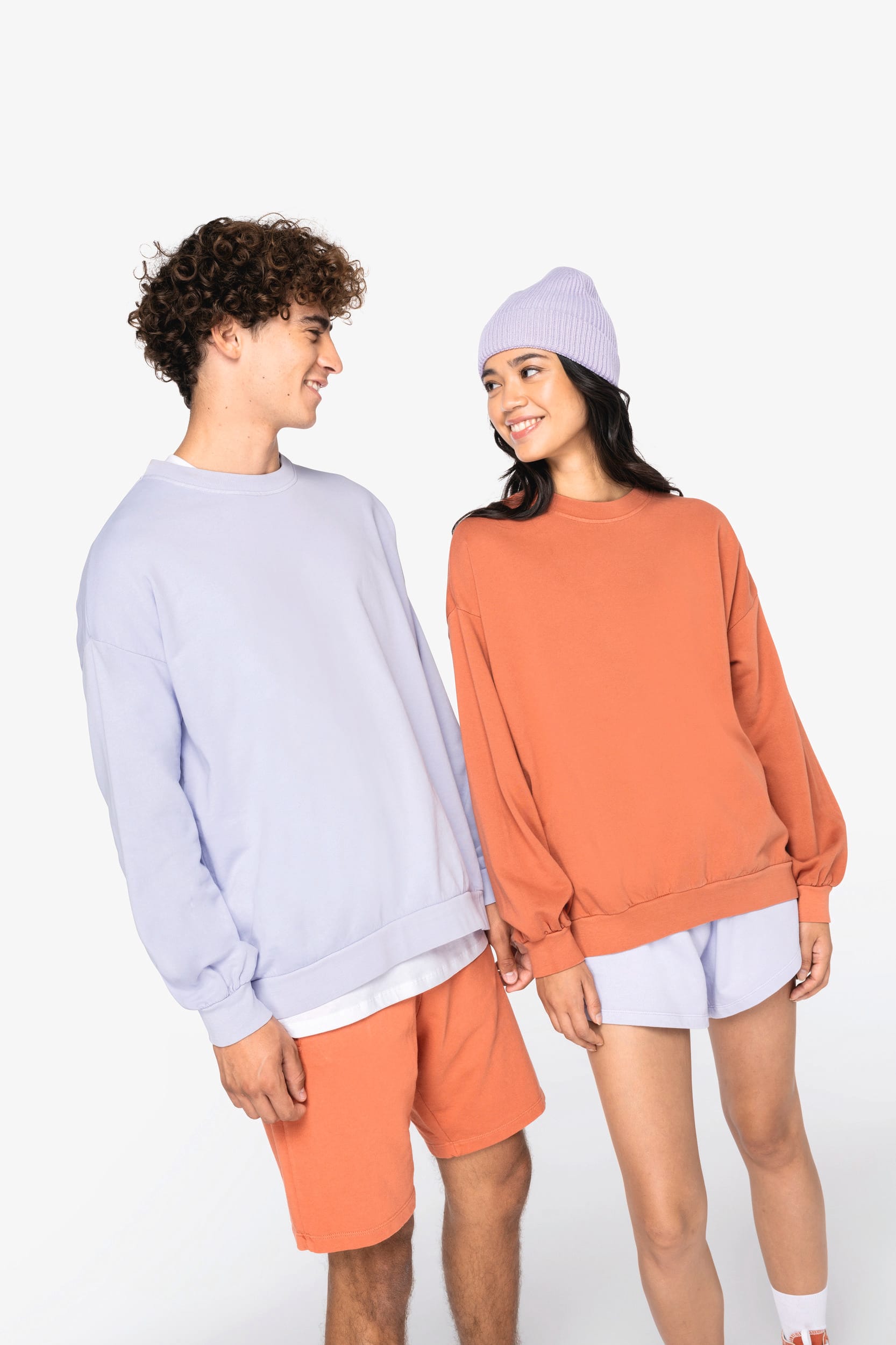 Felpa unisex oversize ecosostenibile French Terry 