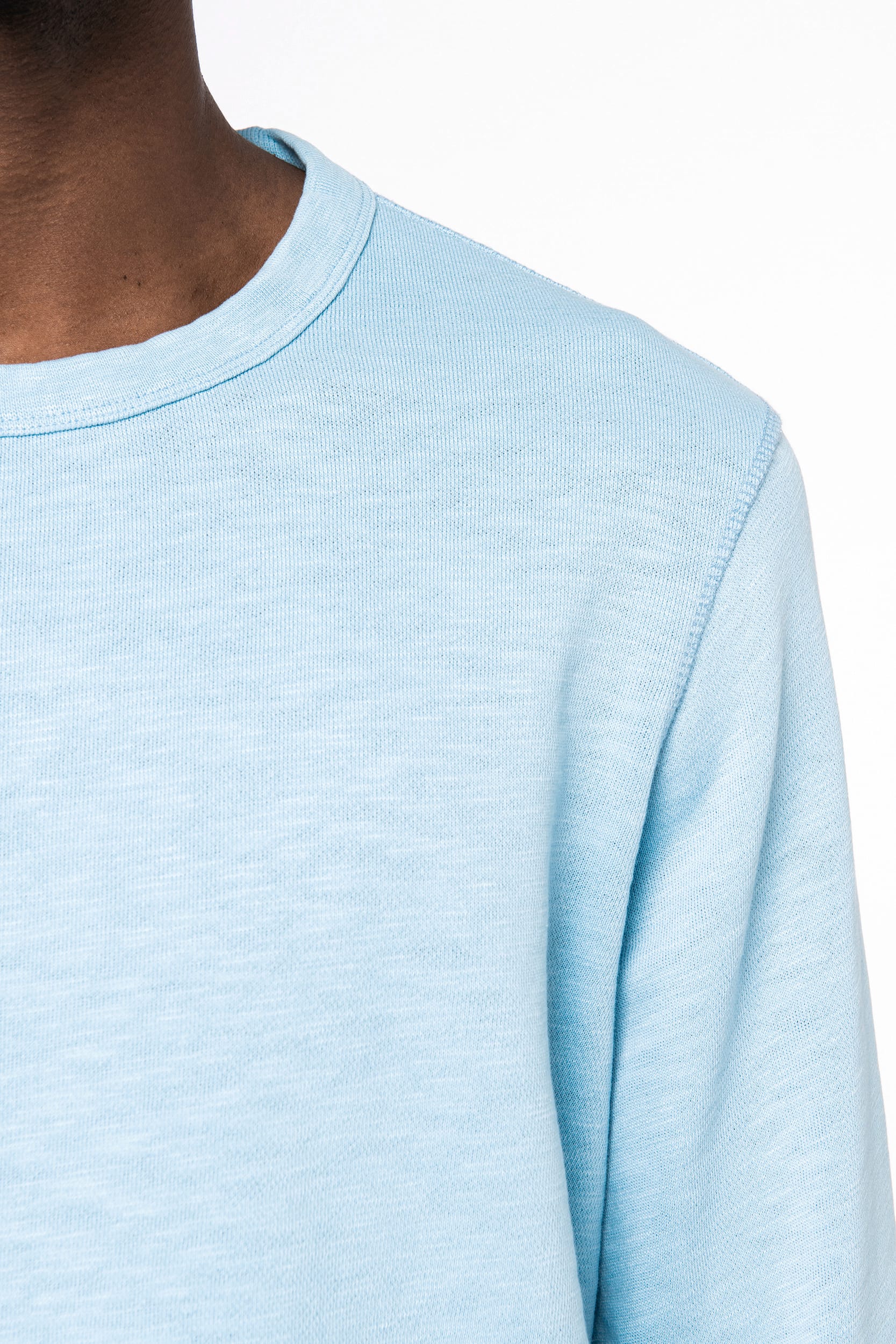 Sweatshirt eco-responsável decote redondo com aspecto lavado French Terry unissexo