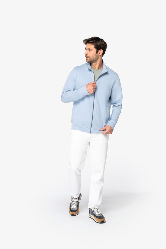 Sweat-shirt écoresponsable zippé en modal homme