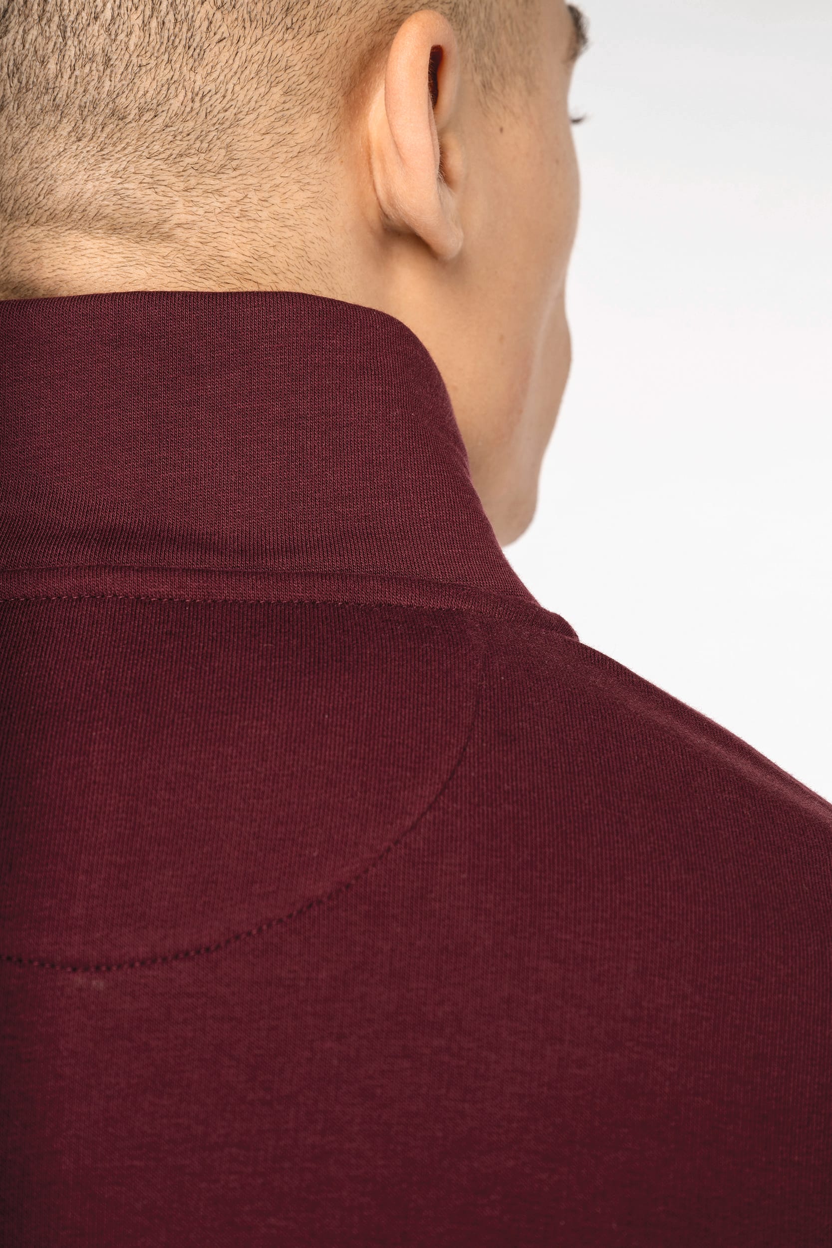 Sweat-shirt écoresponsable à col montant zippé homme - Image 7