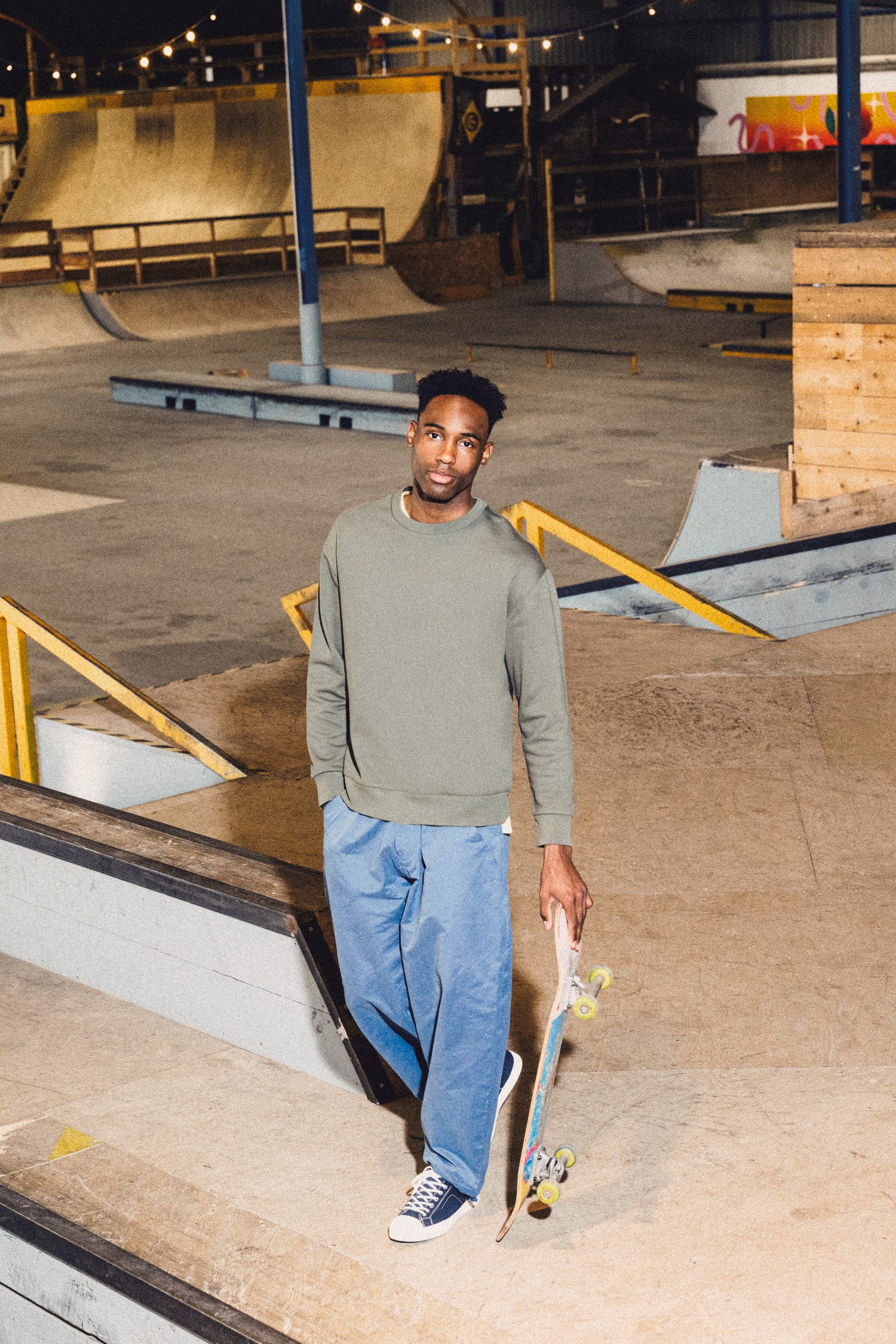 Sweat-shirt écoresponsable à col rond à épaules tombantes molleton gratté unisexe - Image 5