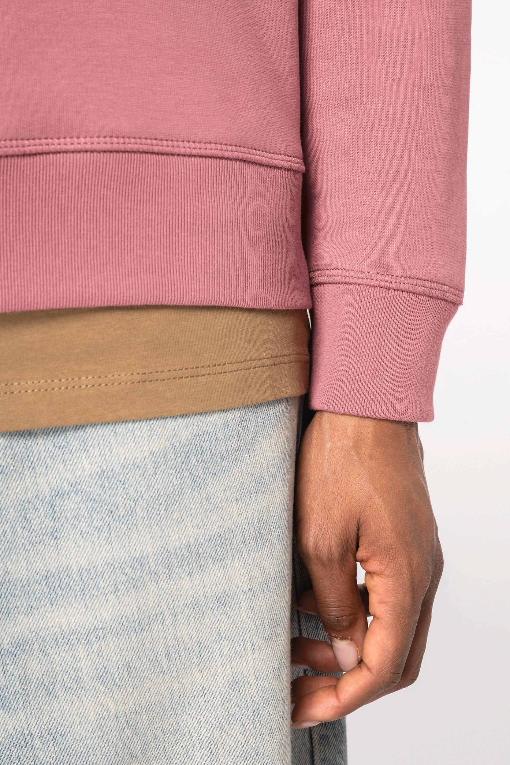 Sweat-shirt écoresponsable à col rond à épaules tombantes femme - Image 3