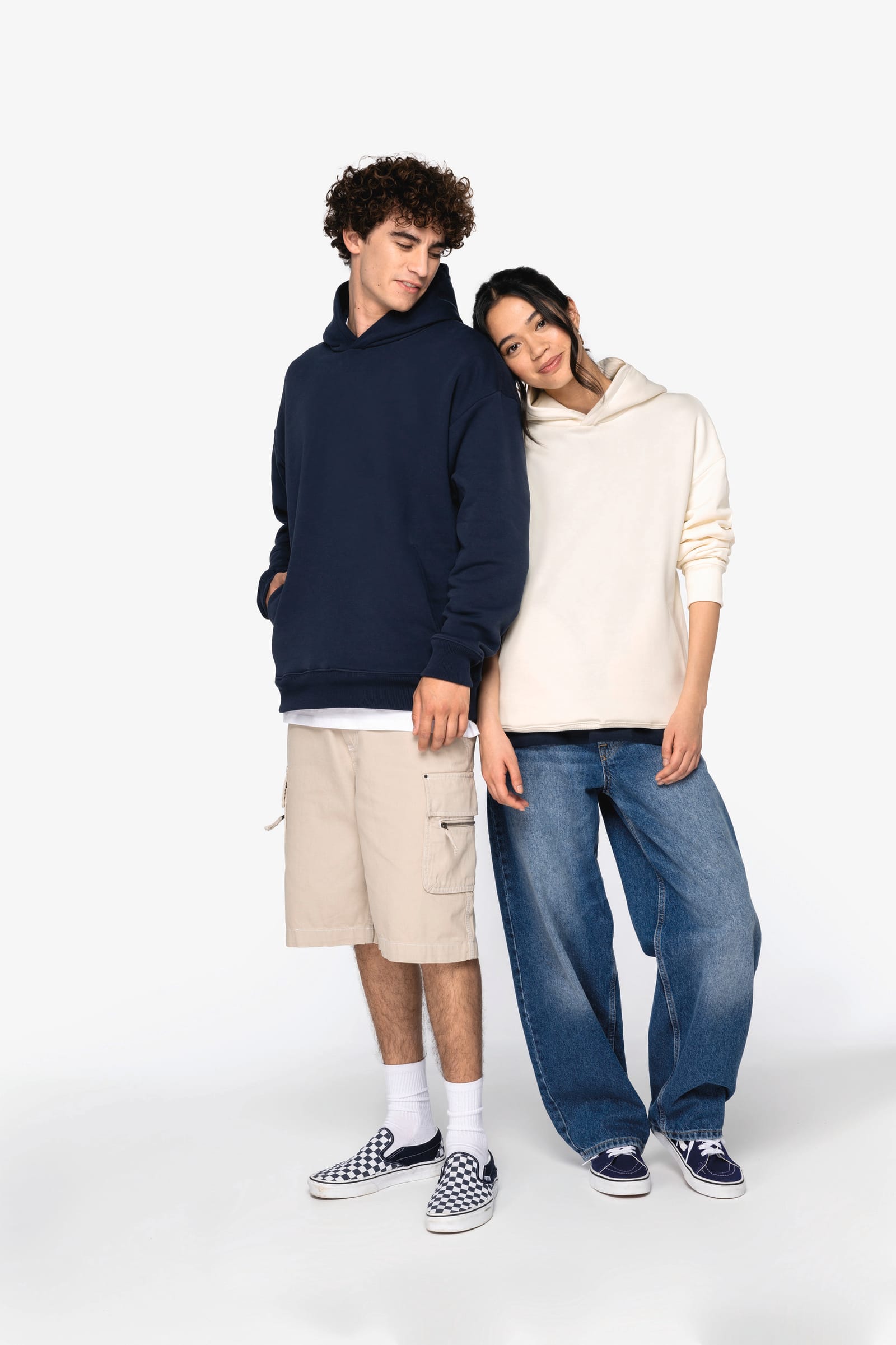 Hoodie oversize de algodão biológico
