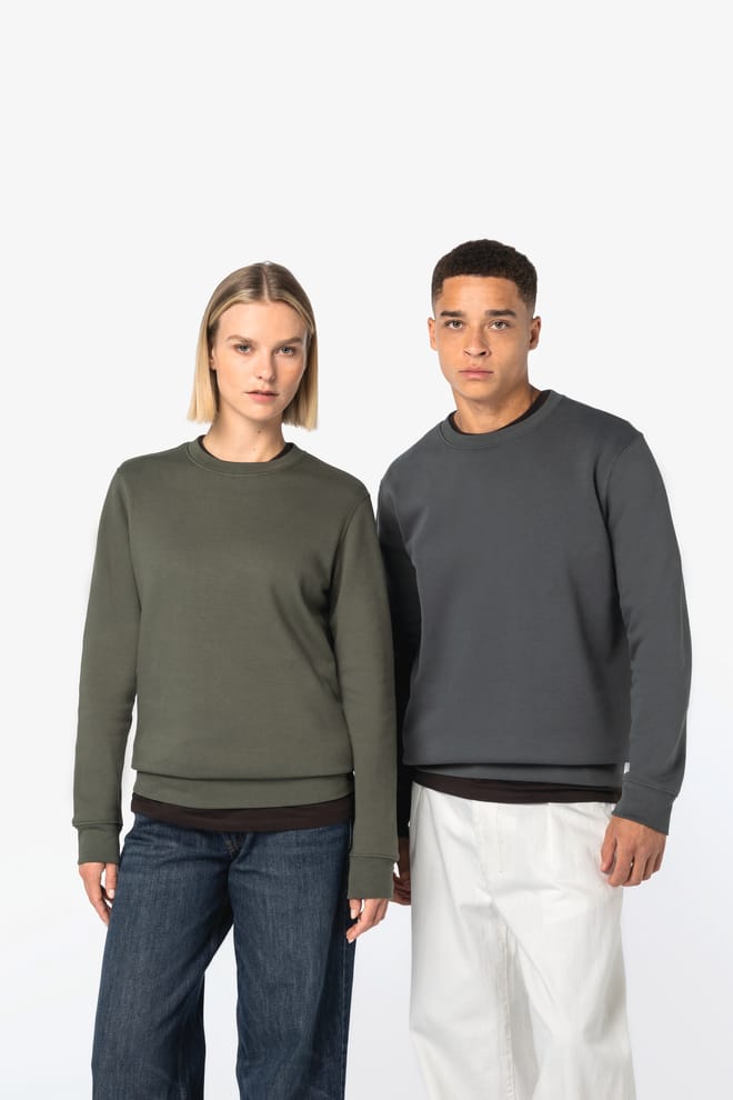 Eco-friendly unisex round neck sweatshirt