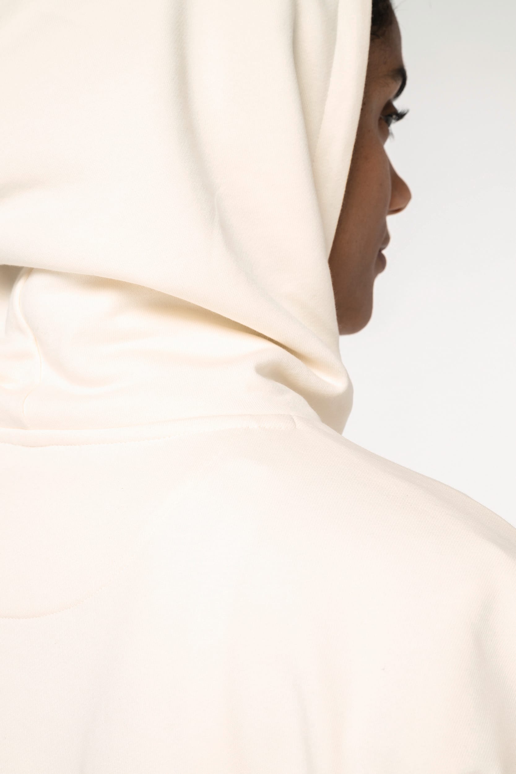 Sweat-shirt écoresponsable à capuche oversize sans manches French Terry femme - Image 6