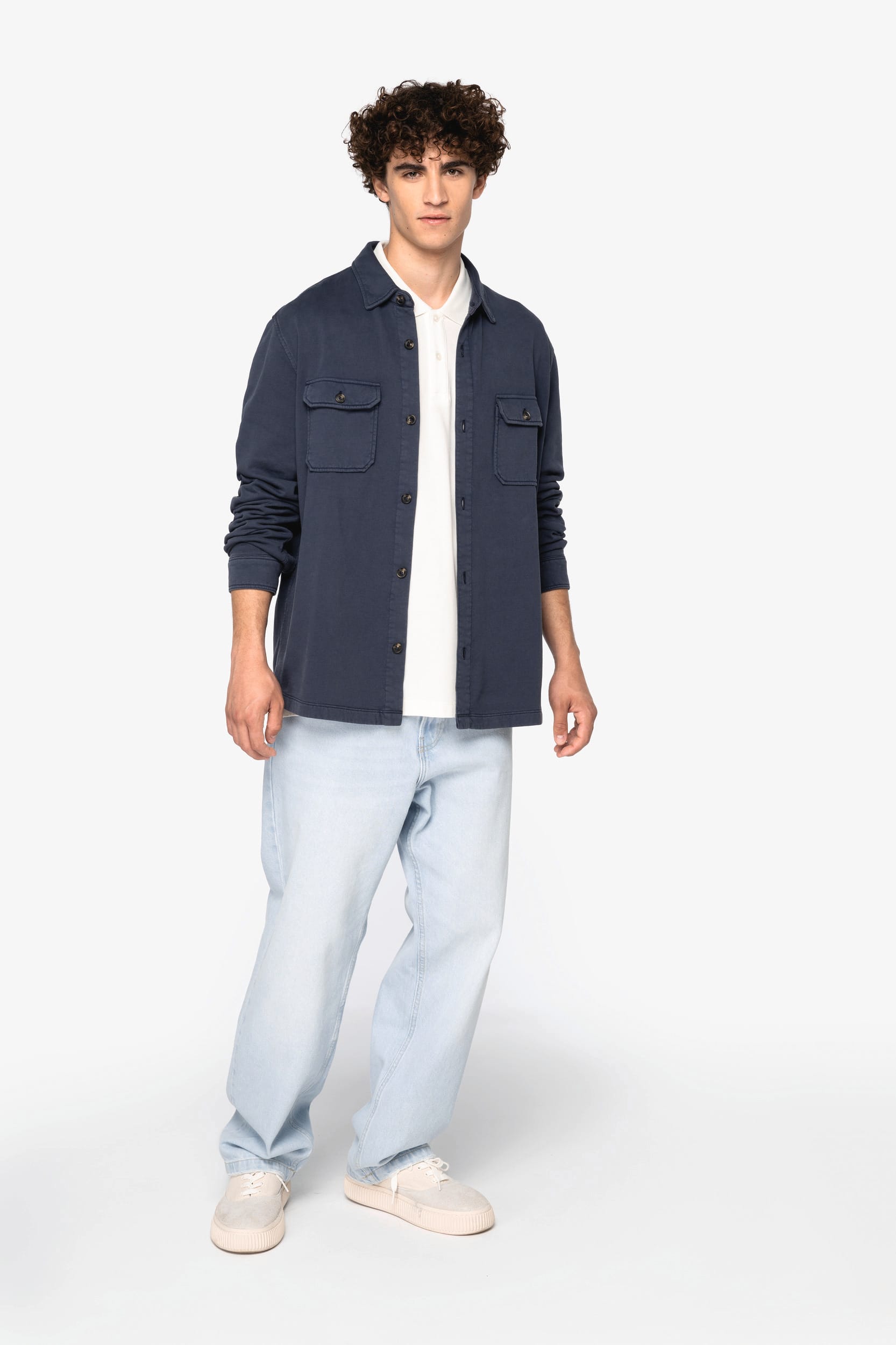 Surchemise écoresponsable délavée en molleton gratté homme - Image 10