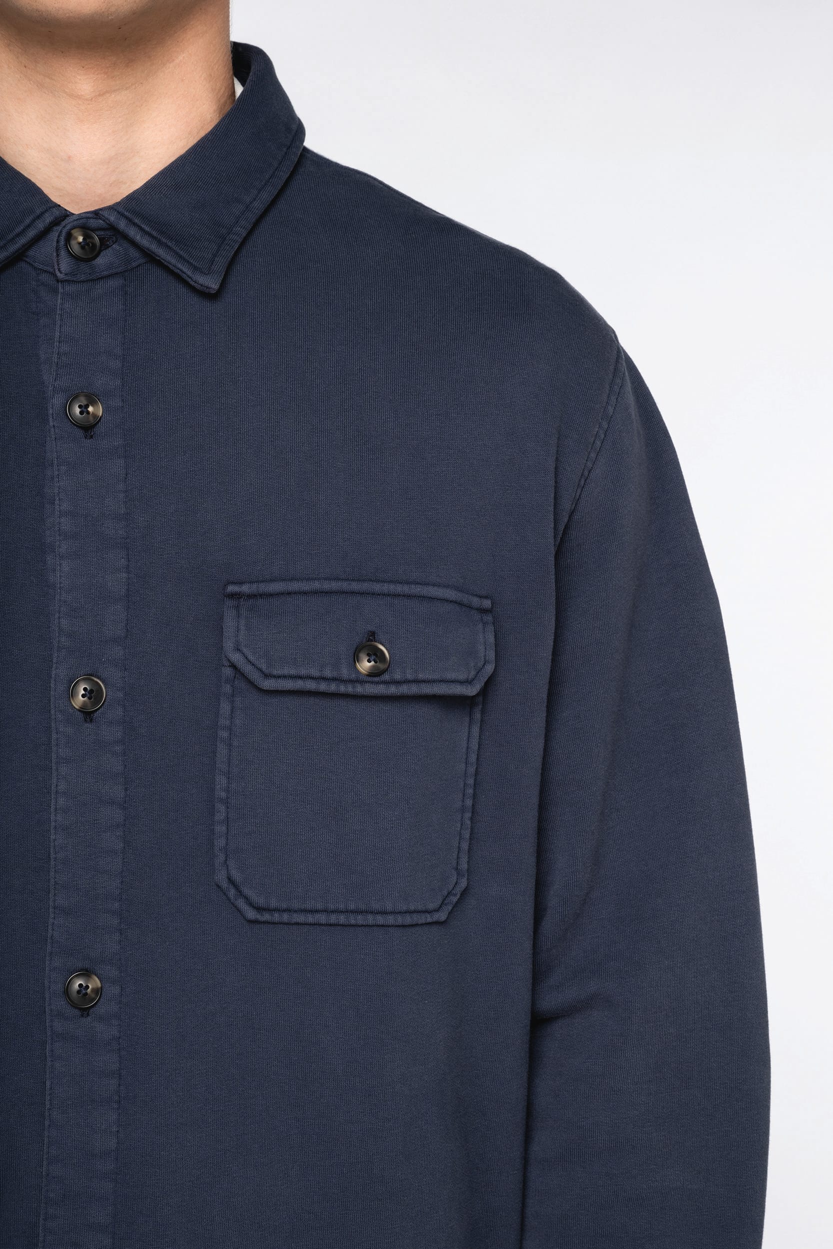 Surchemise écoresponsable délavée en molleton gratté homme - Image 14