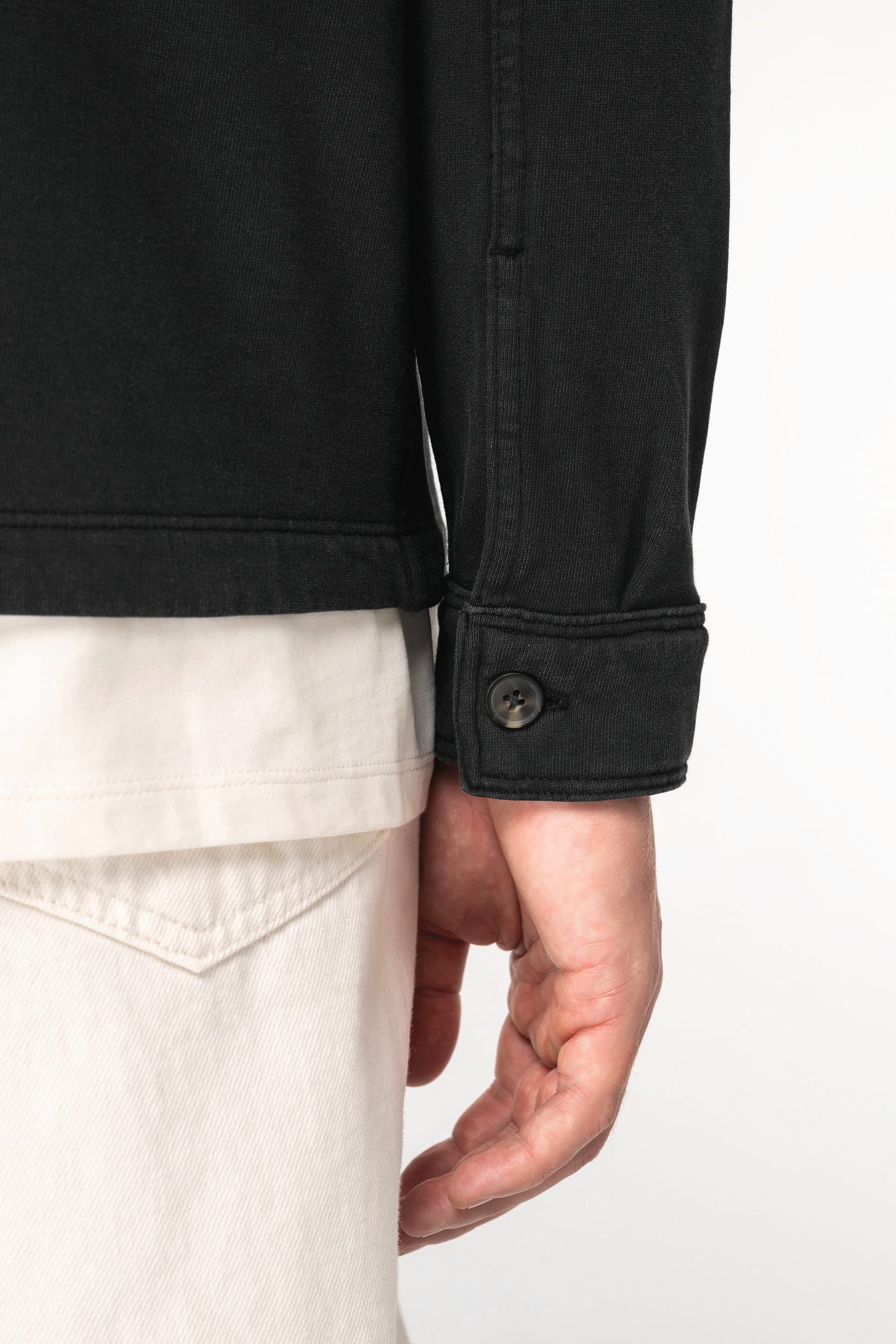 Surchemise écoresponsable délavée en molleton gratté homme - Image 7