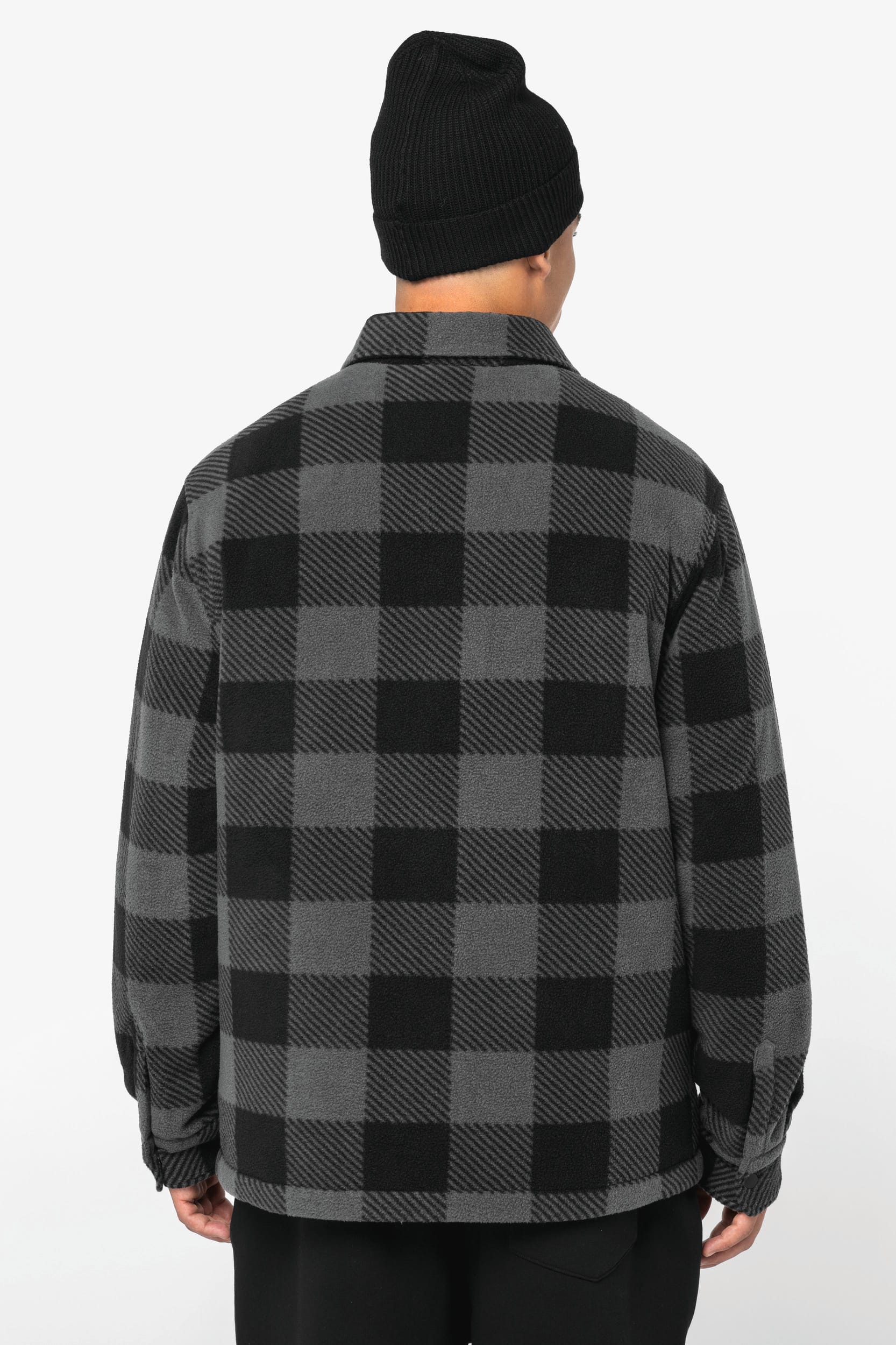 Sobrecamisa acolchada a cuadros sostenible hombre