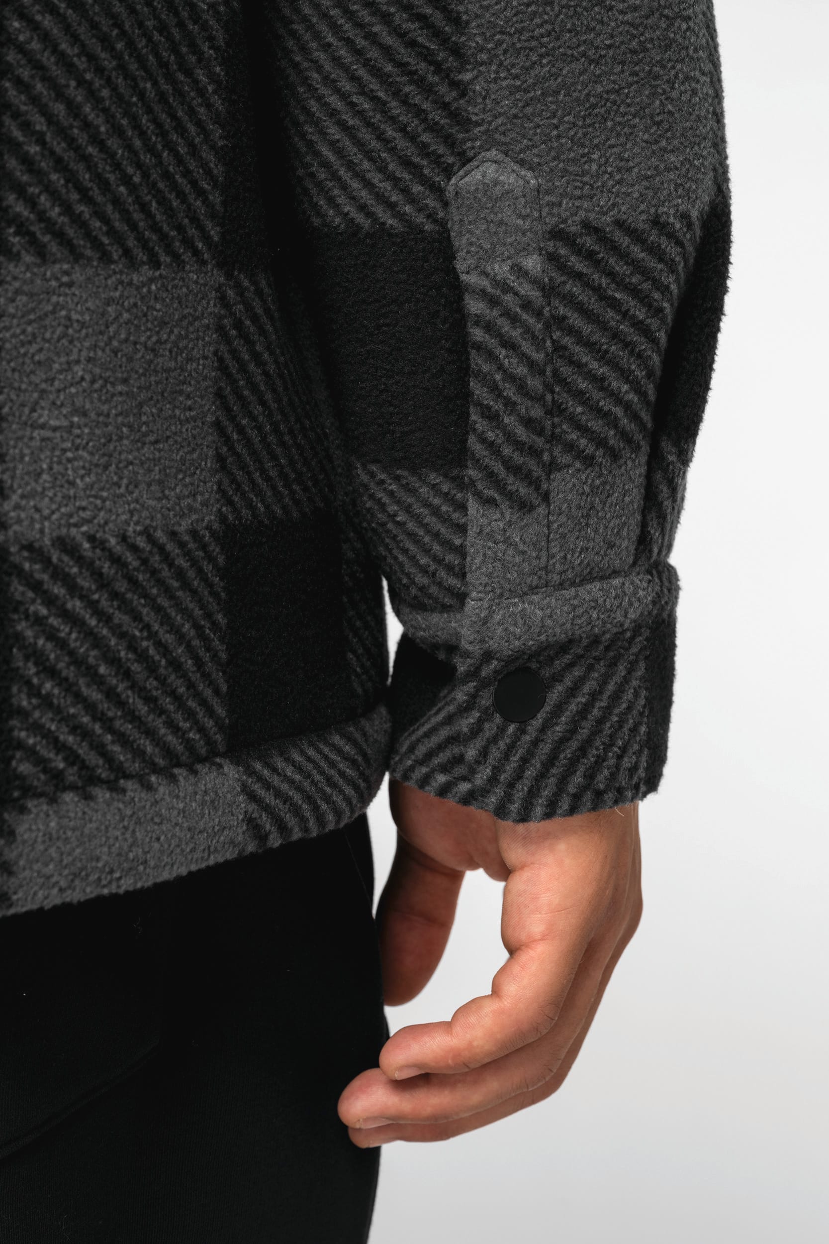 Sobrecamisa acolchada a cuadros sostenible hombre