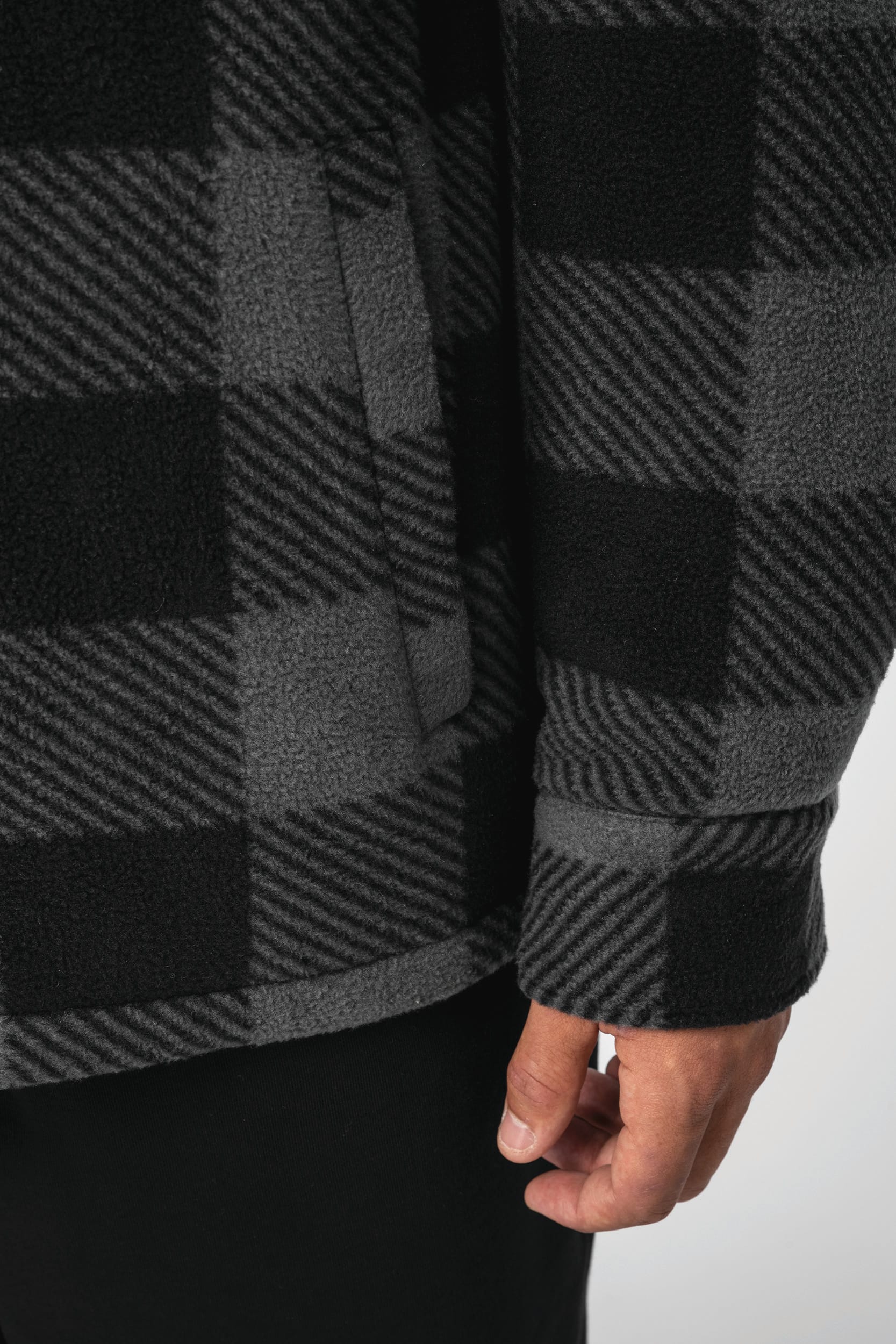 Sobrecamisa acolchada a cuadros sostenible hombre