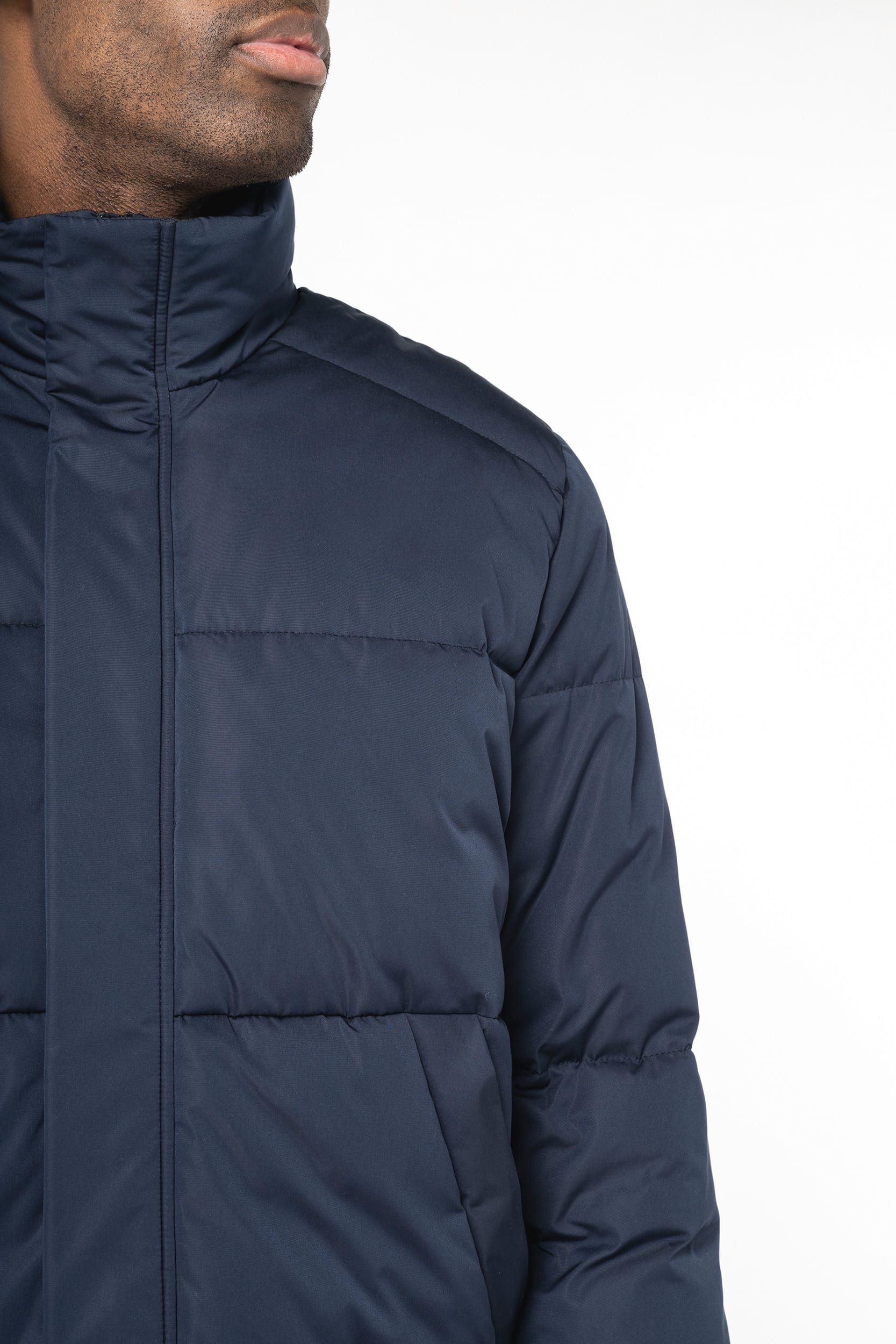 Blusão acolchoado reciclado de homem