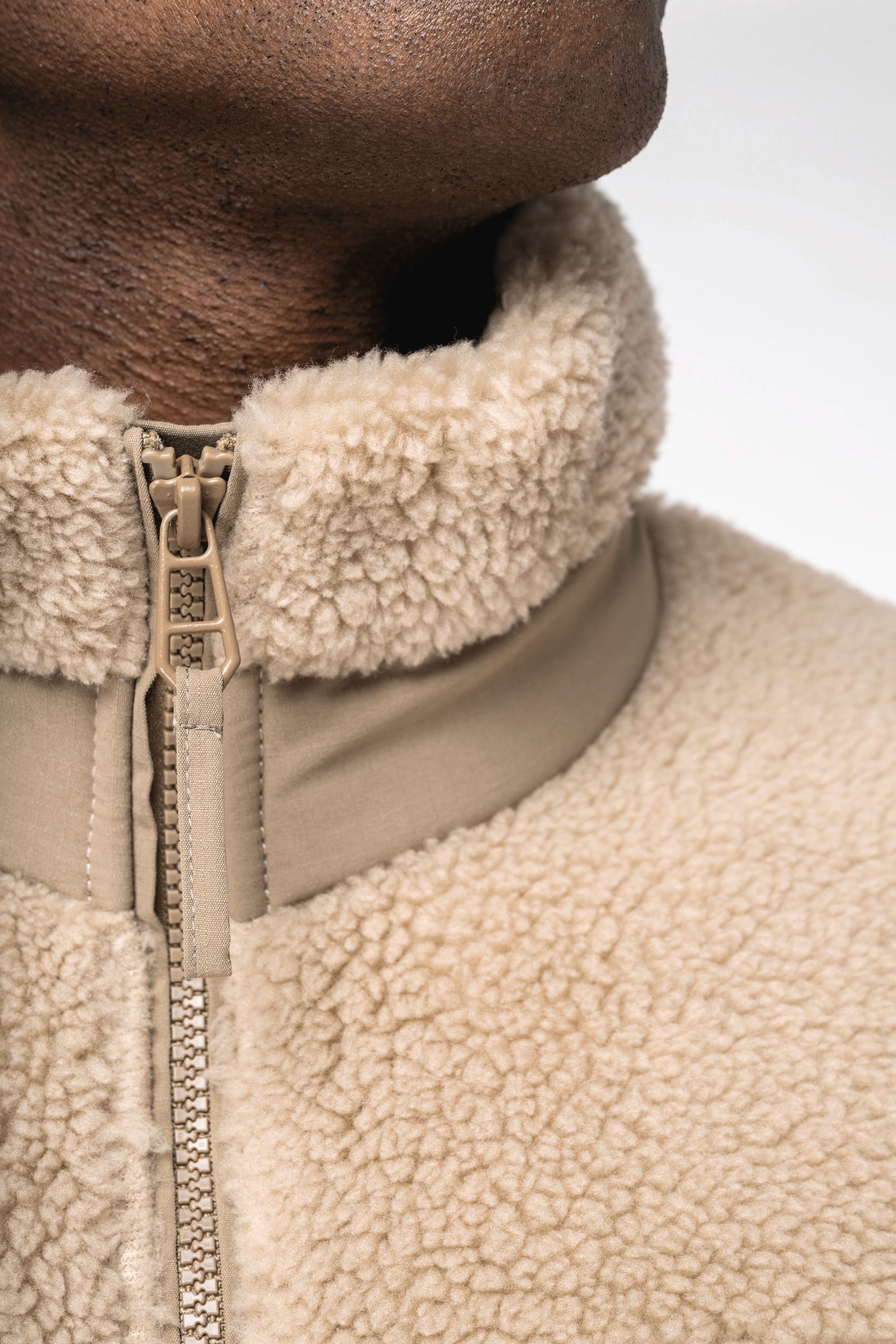 Eco-friendly unisex sherpa jacket - Native Spirit