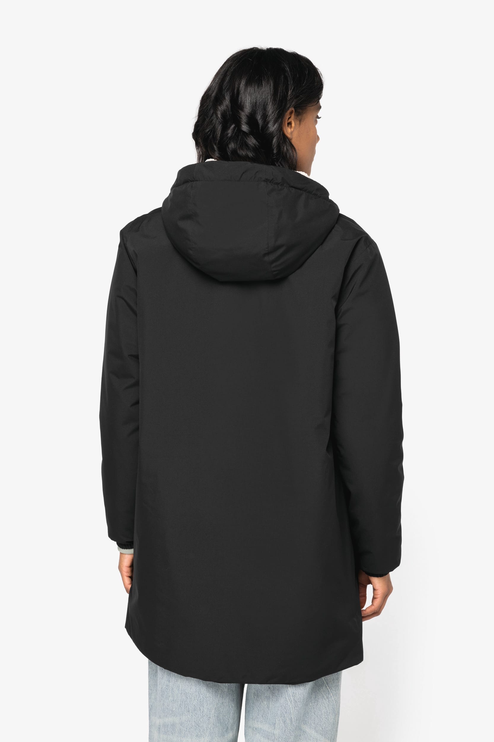 Veste écoresponsable imperméable doublée en sherpa unisexe - Image 5