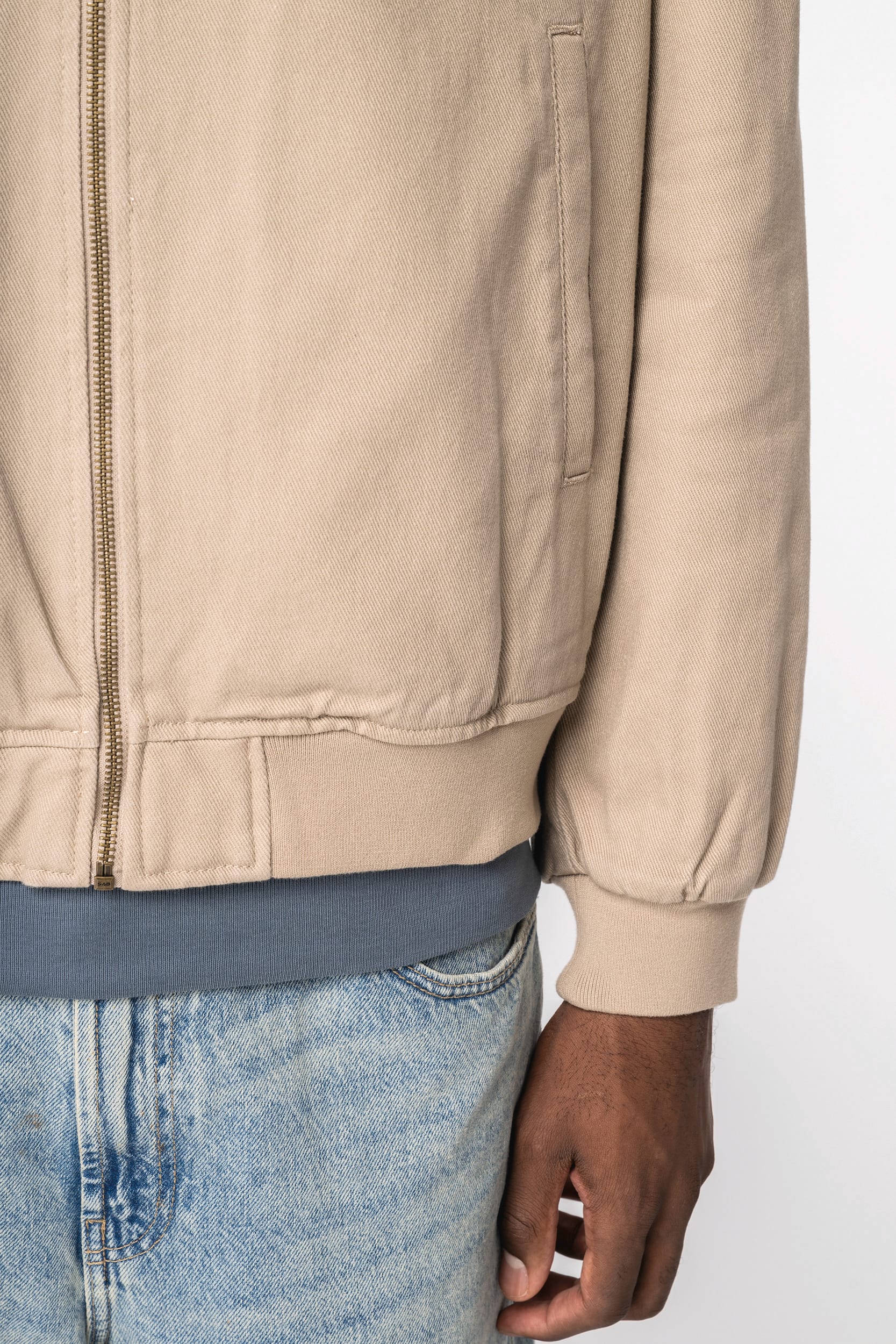 Blusão eco-responsável com gola em sherpa unissexo