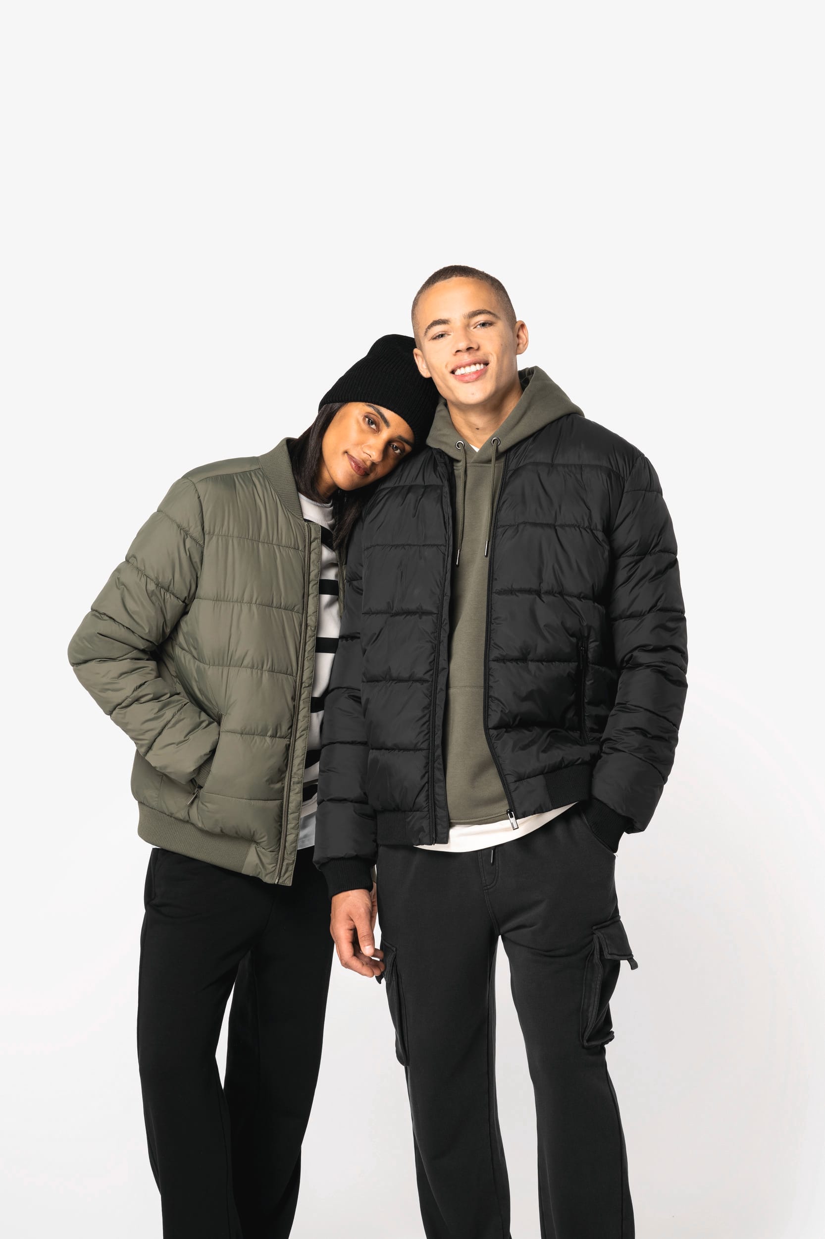 Veste matelassée écoresponsable à col teddy unisexe - Image 3