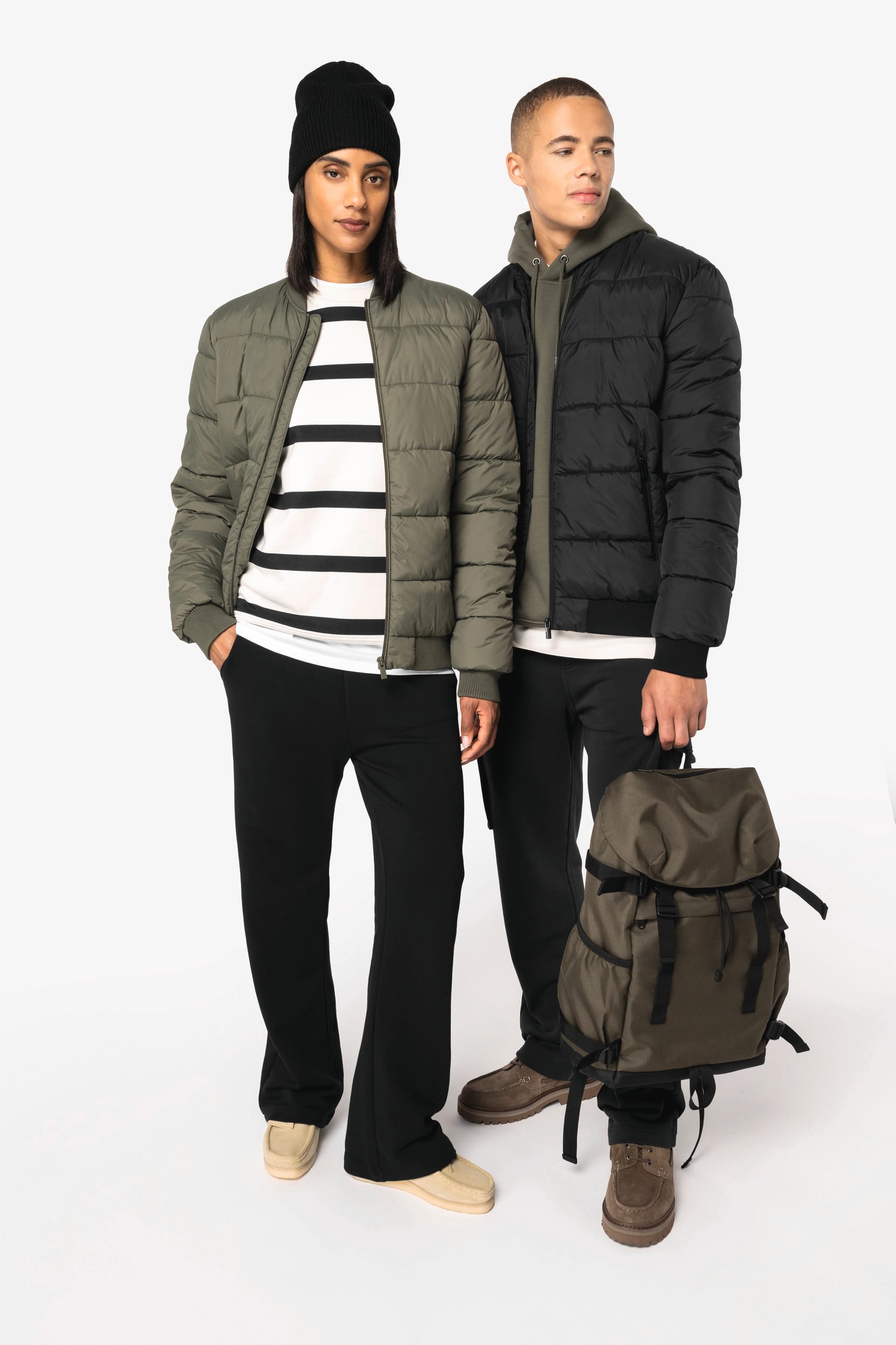 Veste matelassée écoresponsable à col teddy unisexe - Image 2